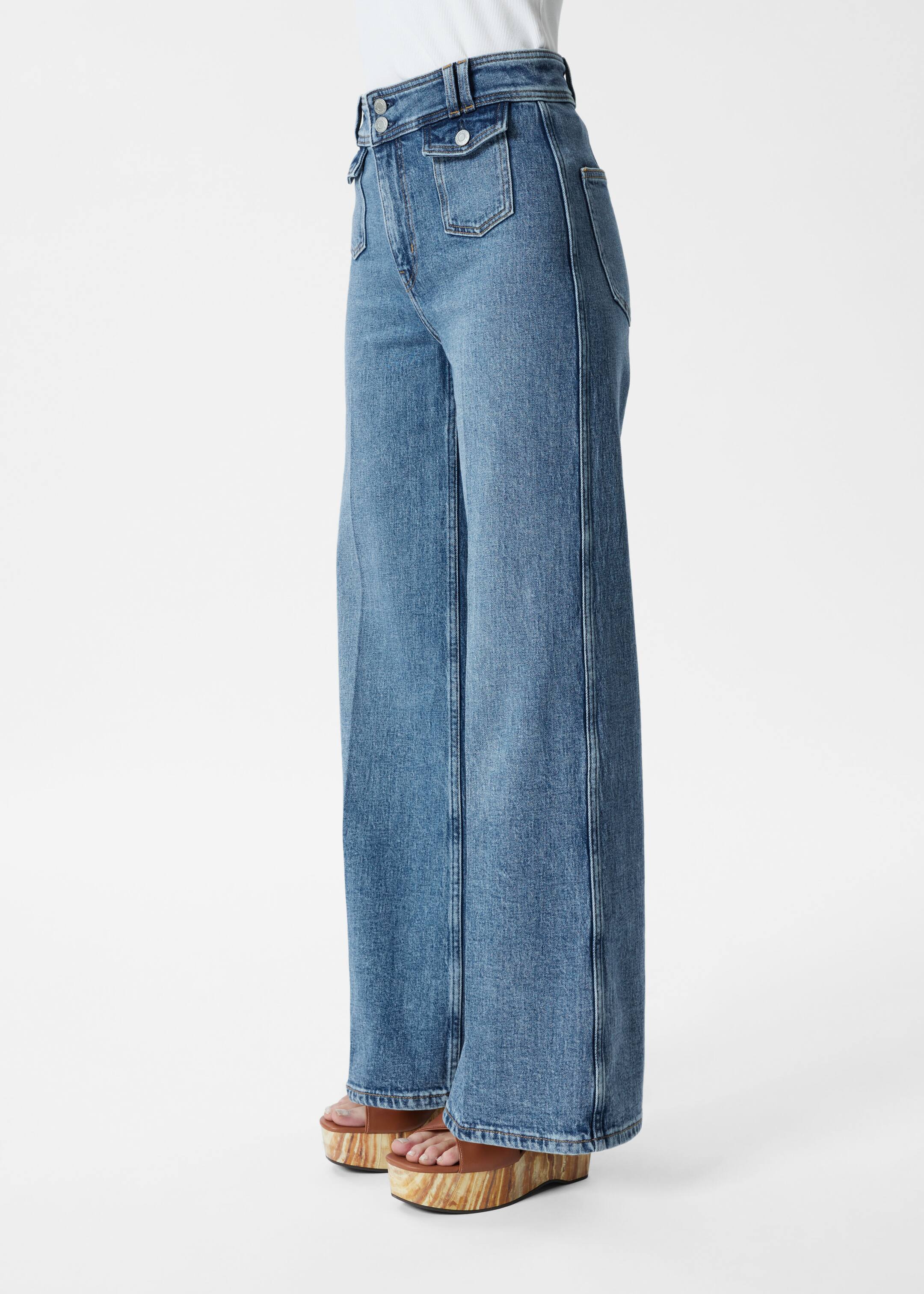 Visualizza immagine più grande: Jeans svasati con pieghe pressate - Azzurro lavato - DONNA | H&M IT 5