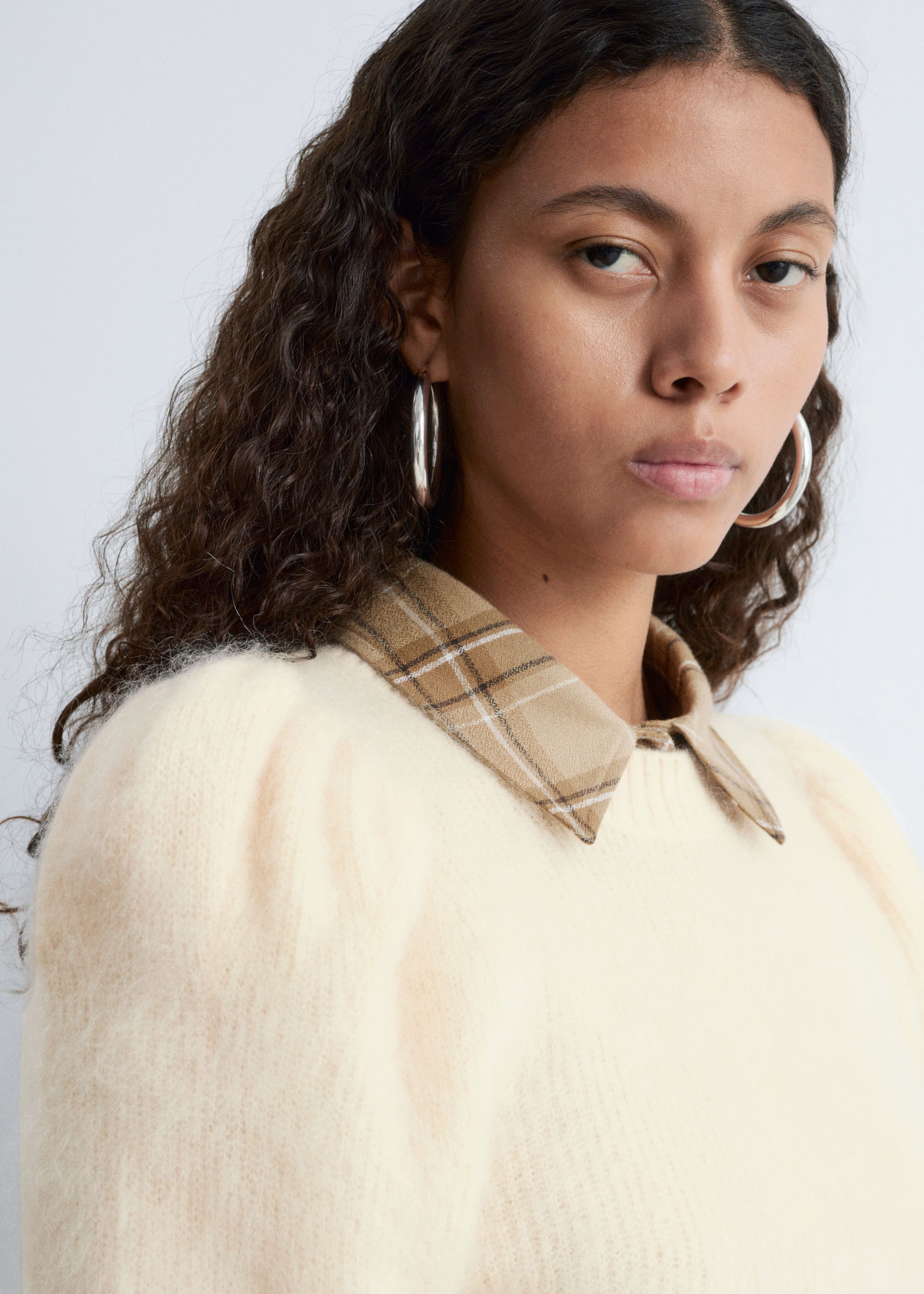 Image of Pullover aus Mohair-Mix mit Puffärmeln