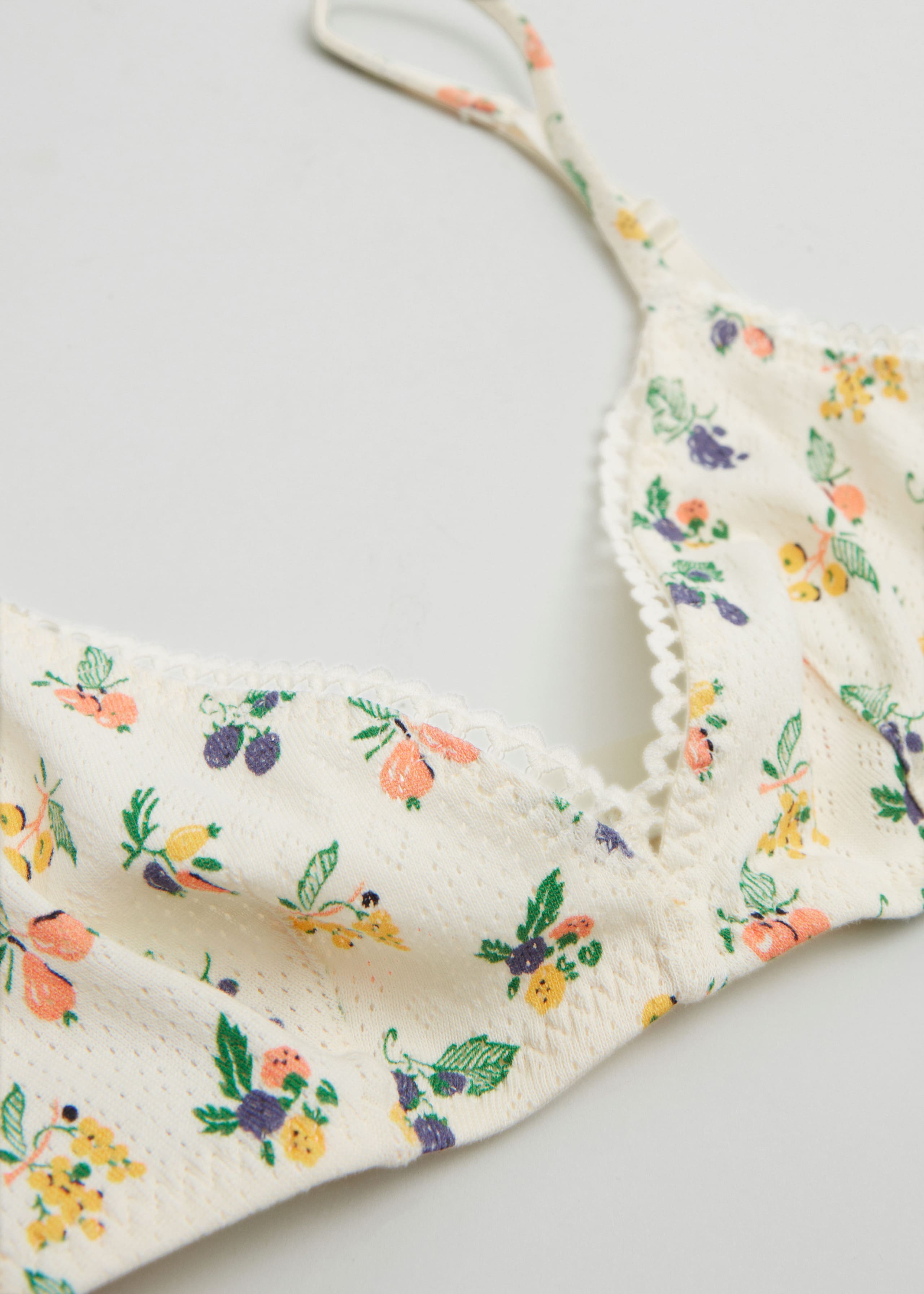 Soutien-gorge doux en pointelle de coton - {{variantName}} - Descriptive Detail