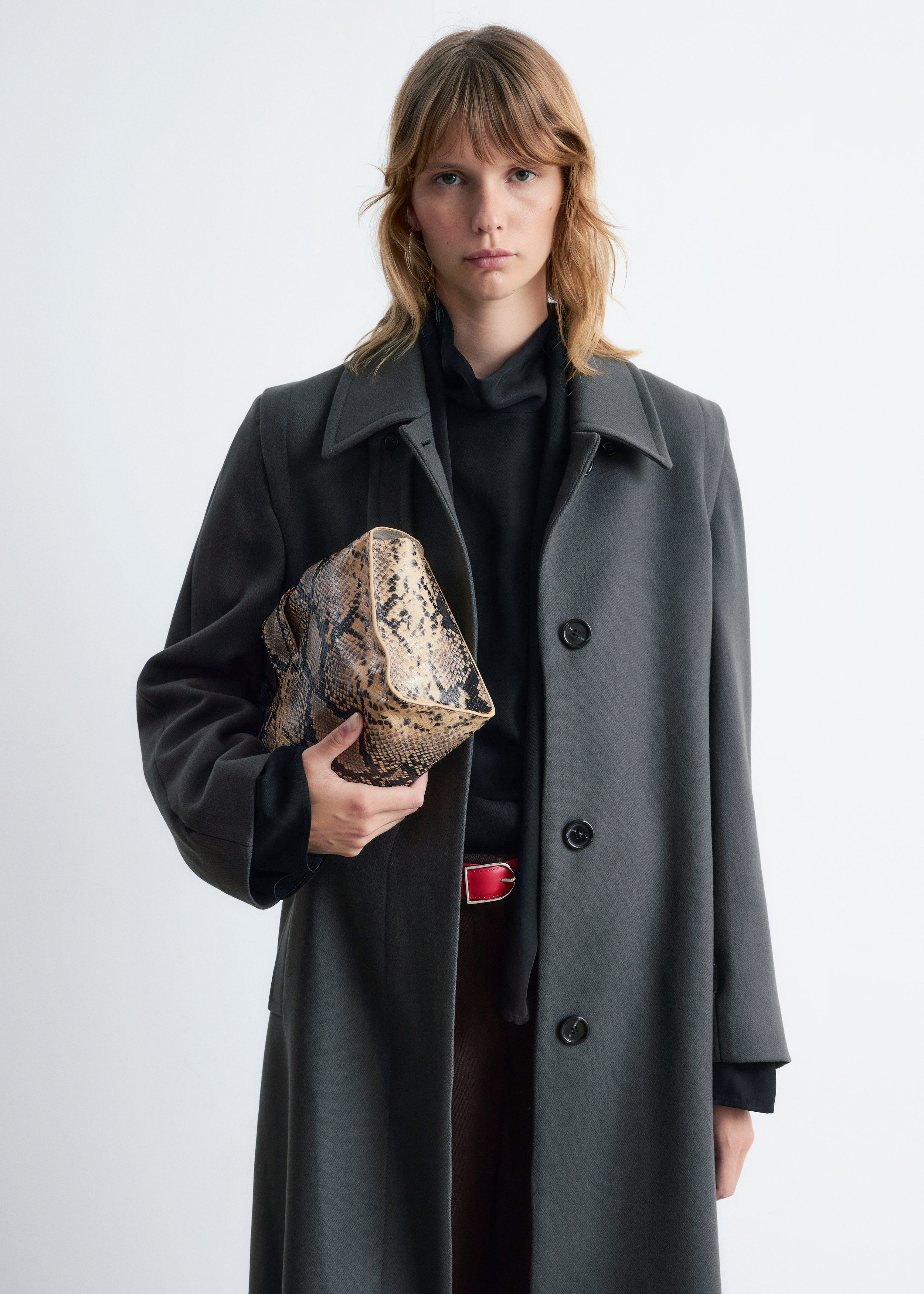 【90's】Wool Maxi Chester Coat / Dark Gray Wool Maxi Coat - Dark Grey - Coats - & Other Stories GB