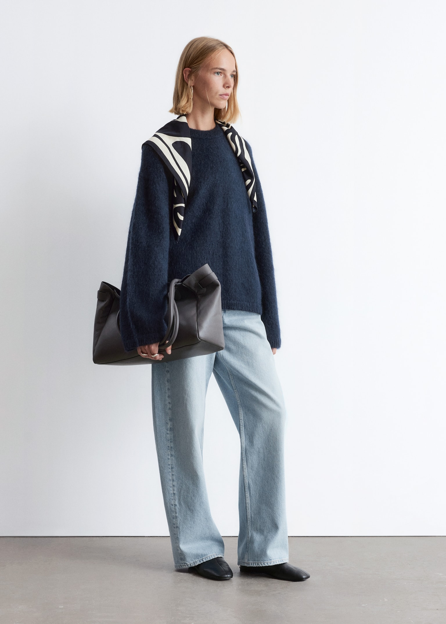 Mohair-Blend Jumper - Dark Blue/Mottled Grey/Brown/Dark Brown/Light Green/Beige/Mint/Beige - 5