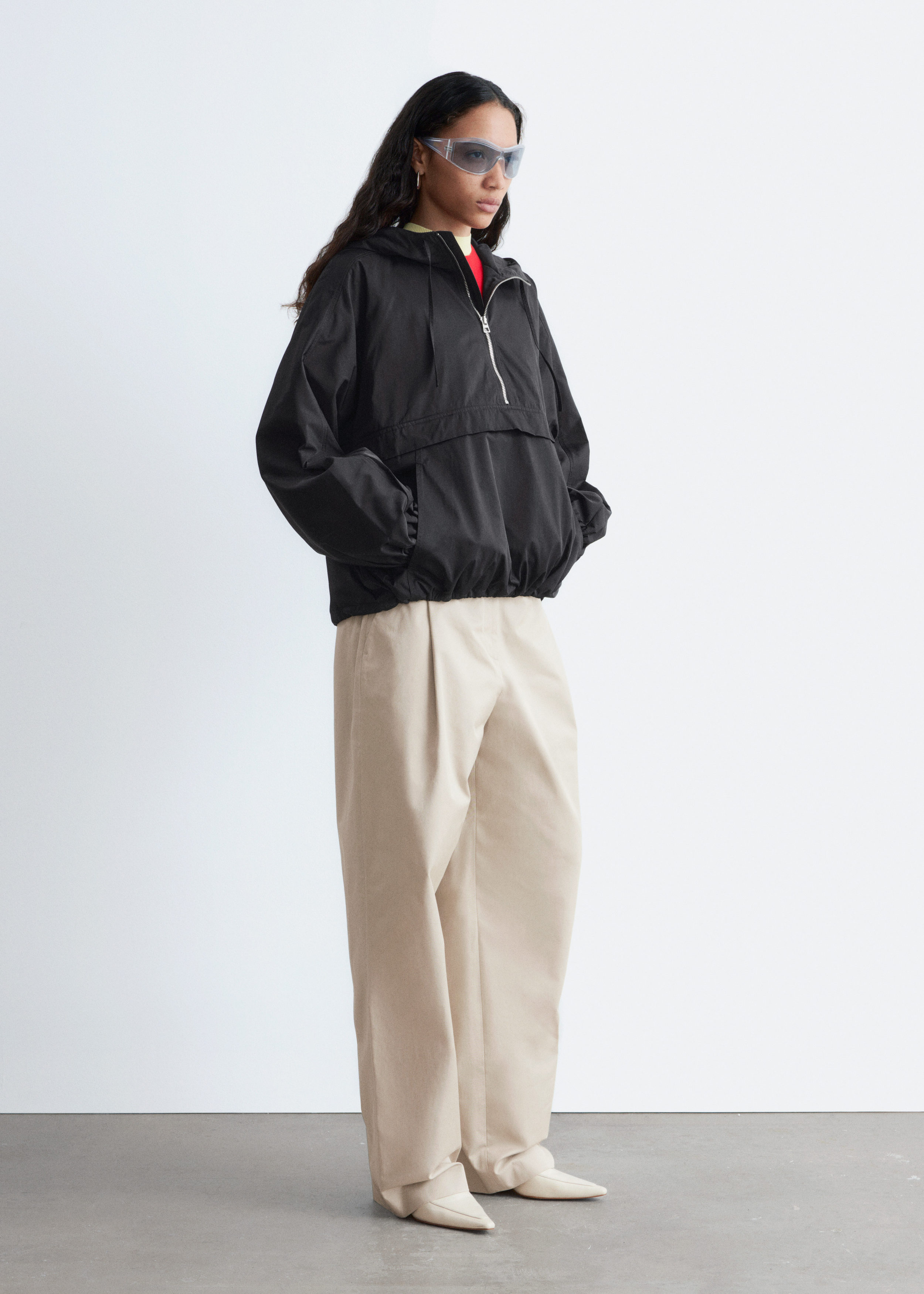Hooded Anorak - Black - Jackets - & Other Stories BE