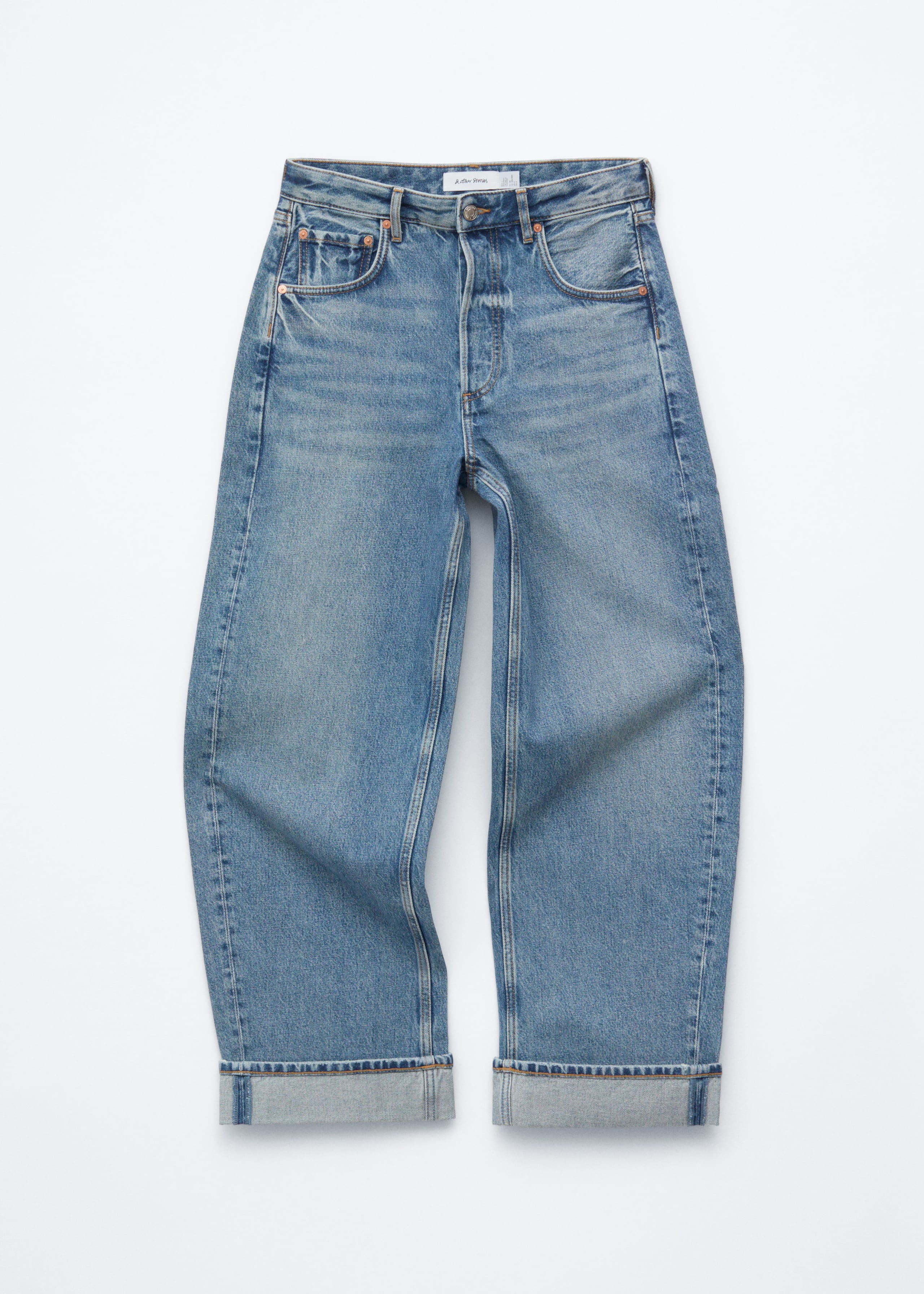 Image of Barrel-Leg Jeans
