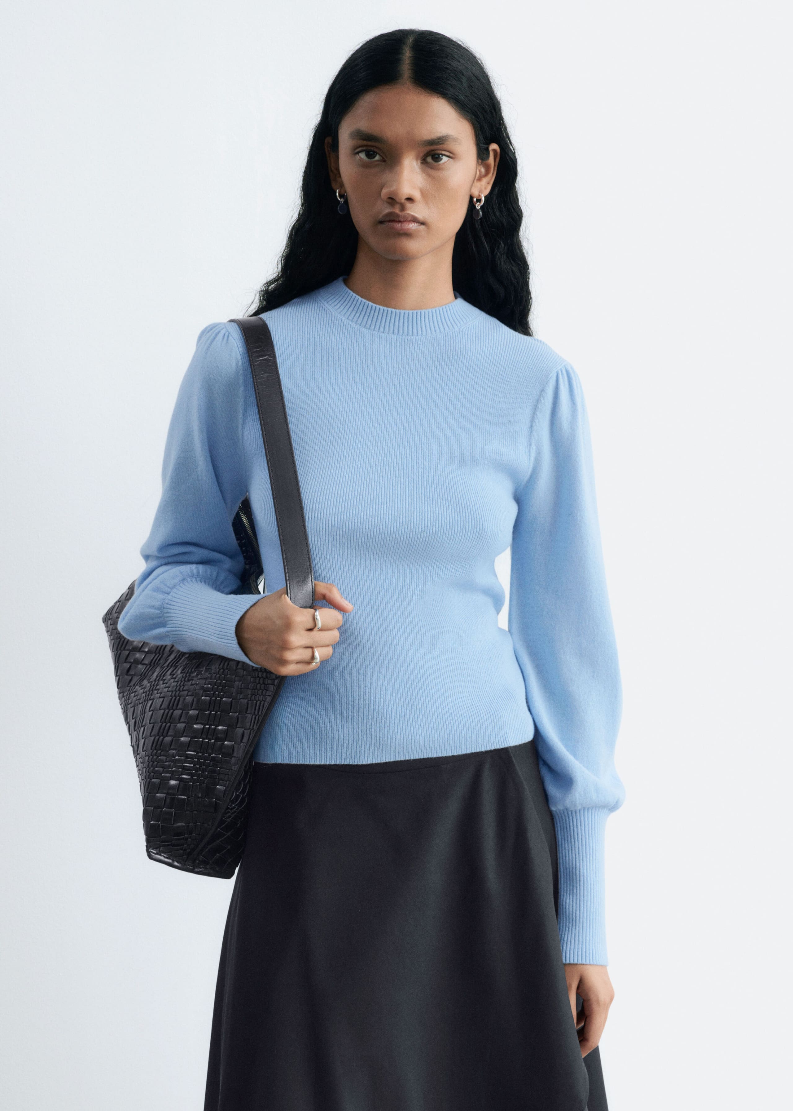 Wollen top - Lichtblauw - Lookbook