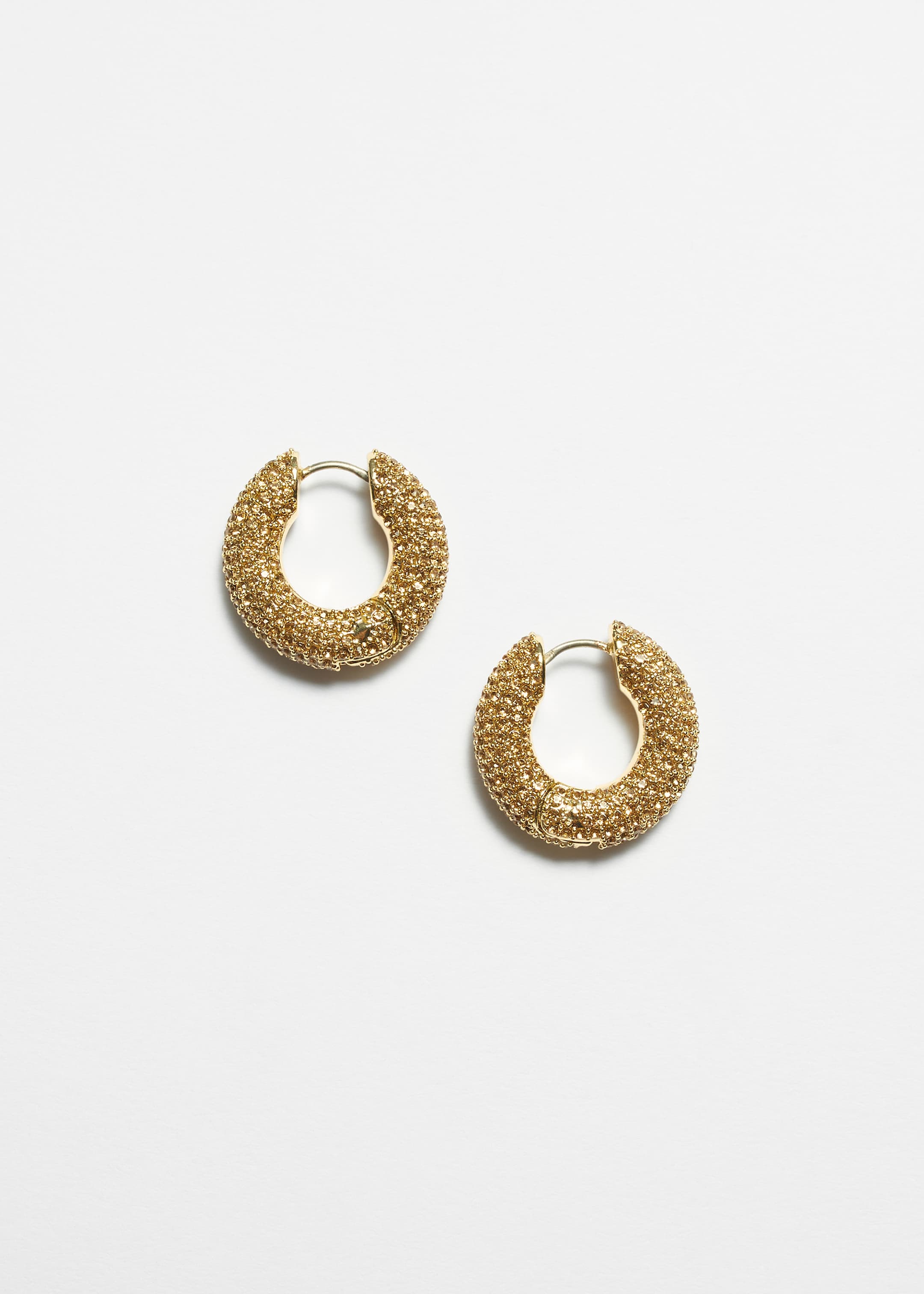 Nagyobb kép megtekintése: Crystal Hoop Earrings - Arany - NŐI | H&M HU 2
