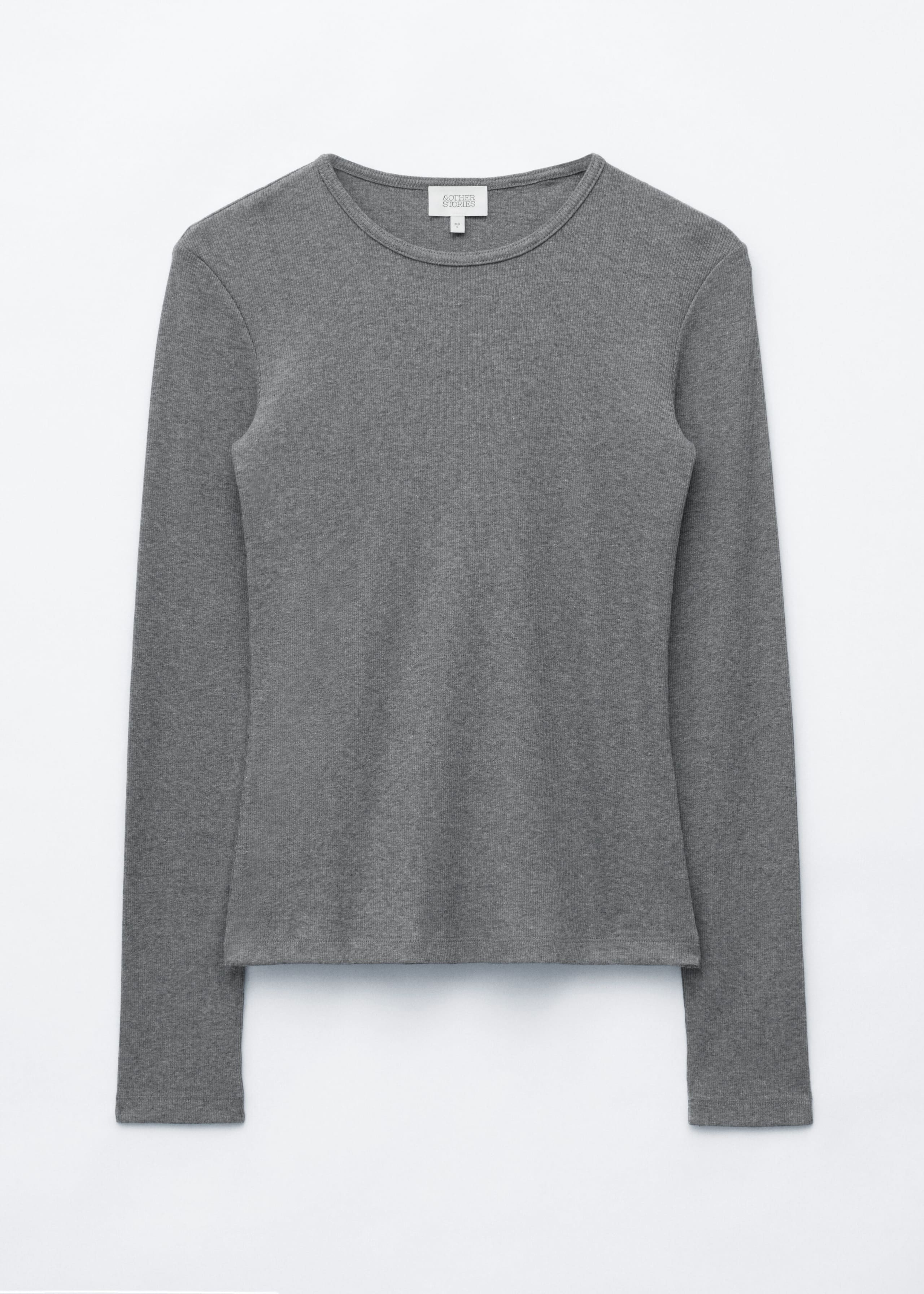 Ribbed Long-Sleeve Top - Black - Still Life
