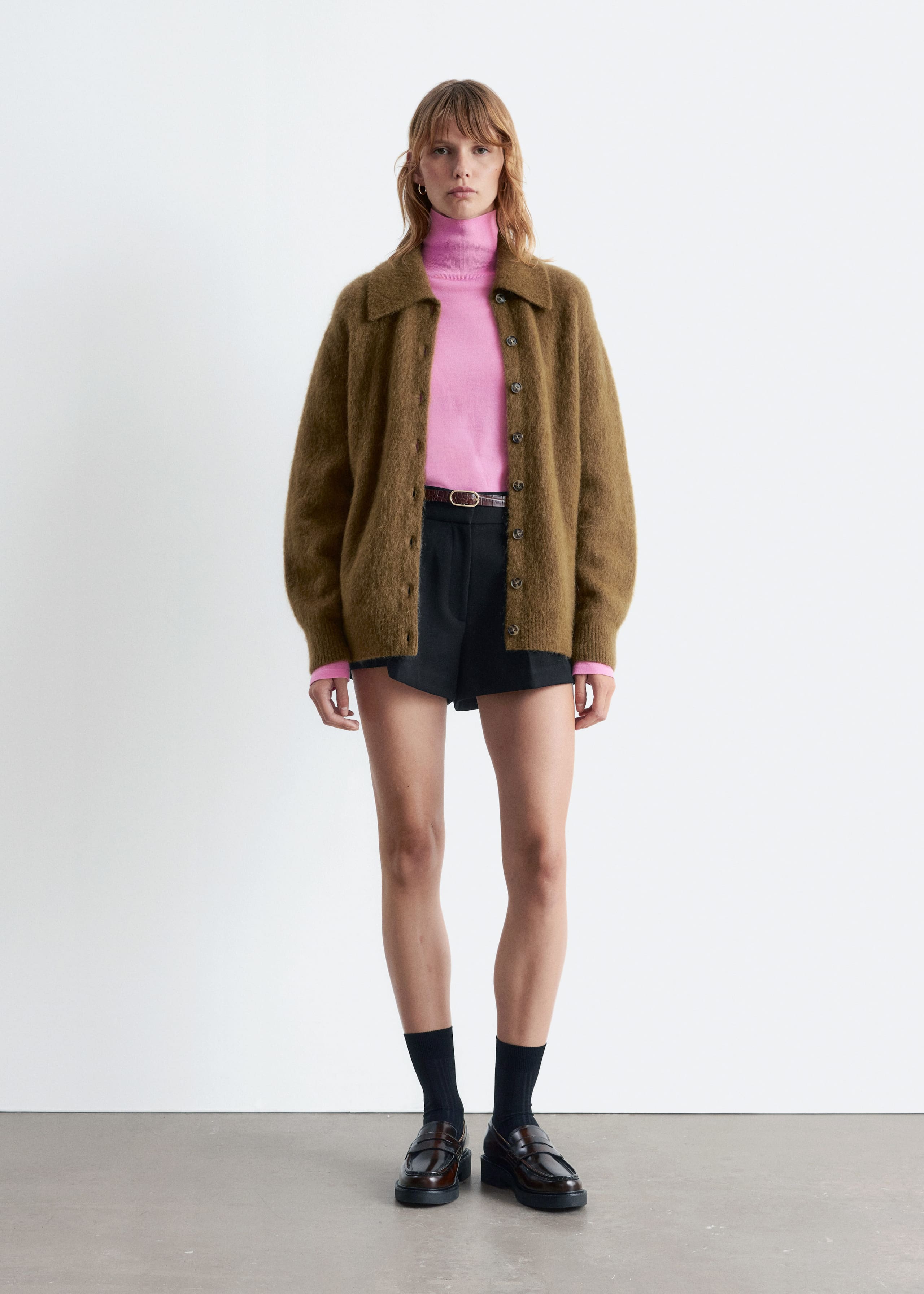 Image of Press-Crease Wool Shorts