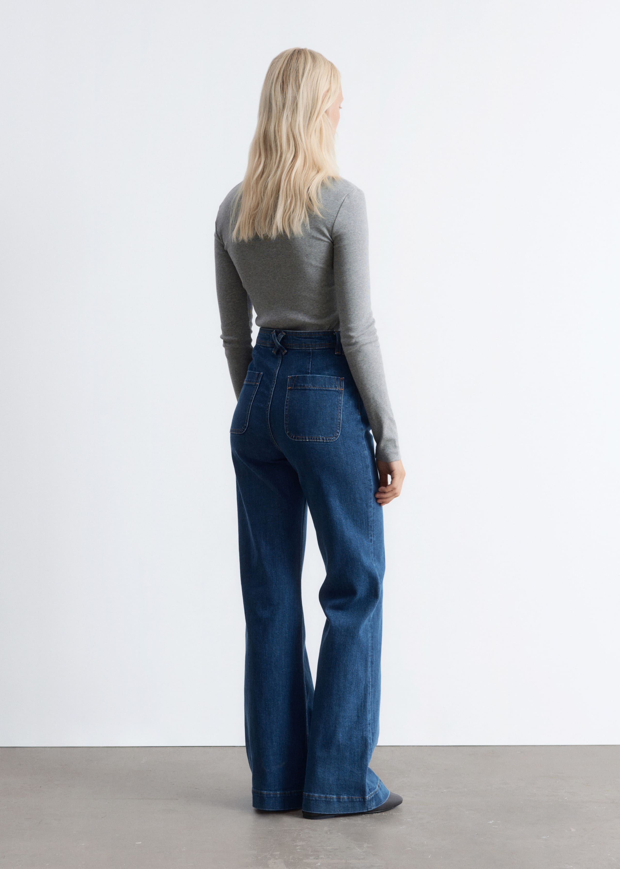 Image of High-Waist Flared Jeans