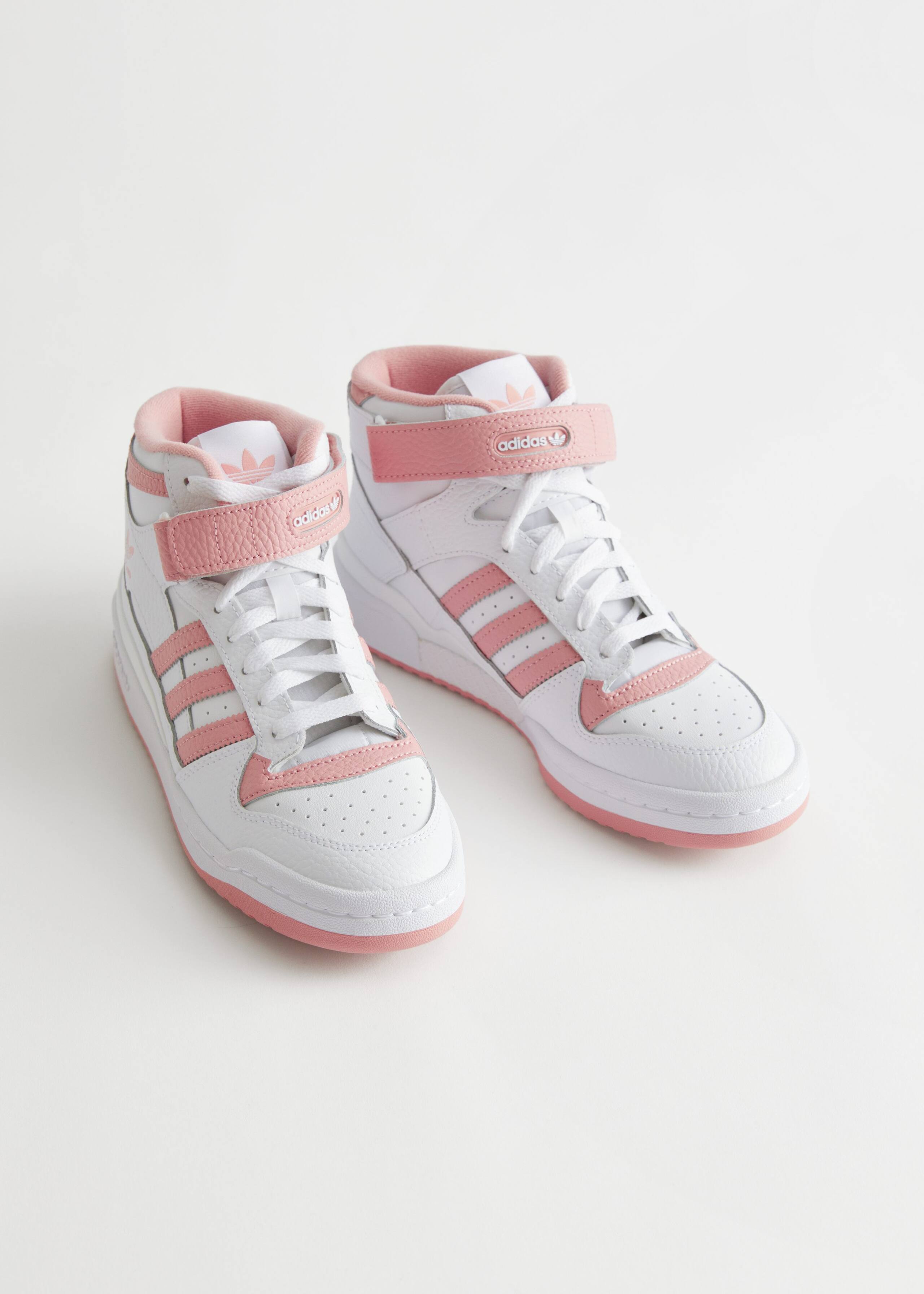 adidas Forum Mid Sneakers - White/Pink - Natura morta