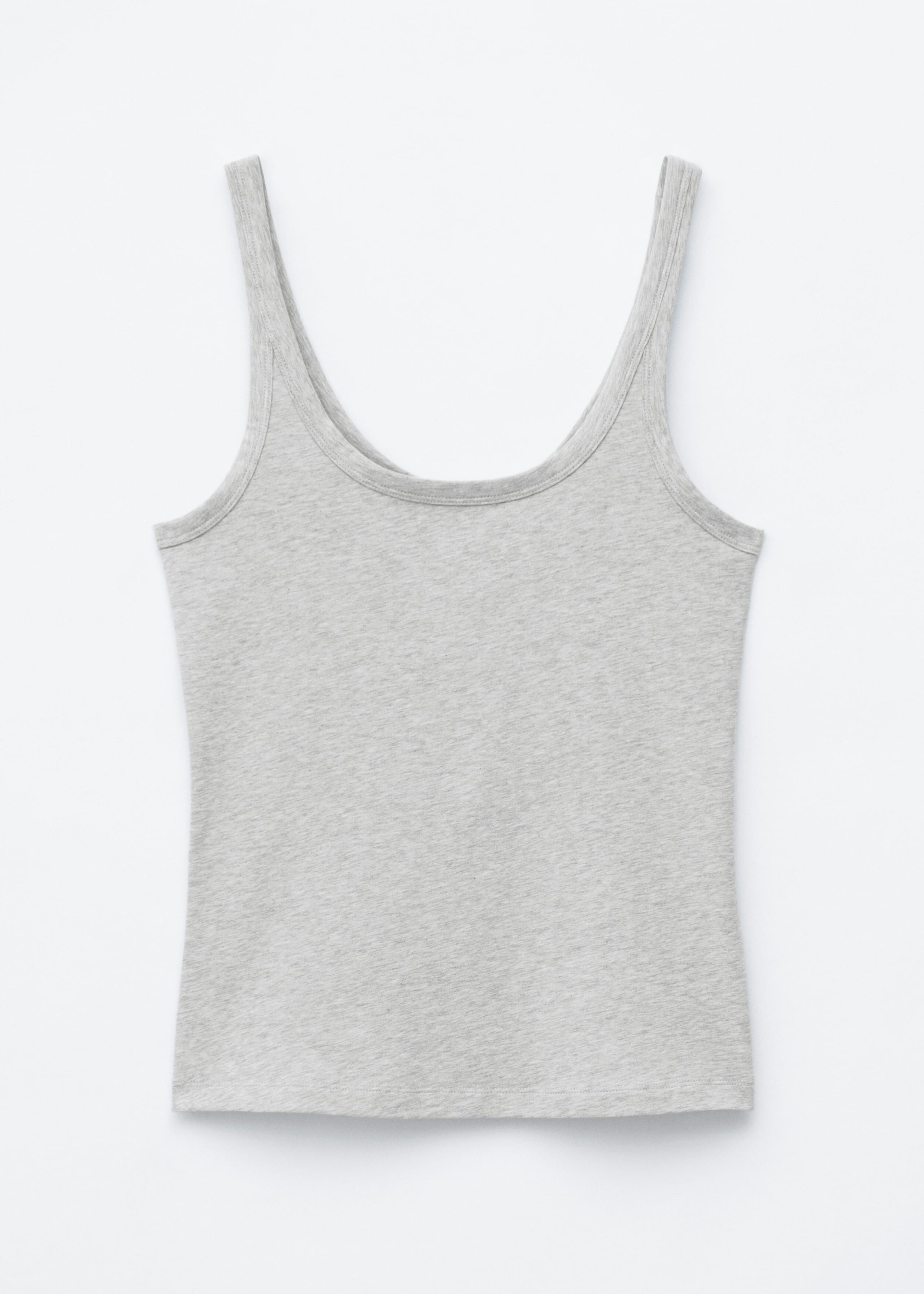 Top z okrągłym dekoltem – Czarny/biały – Martwa natura