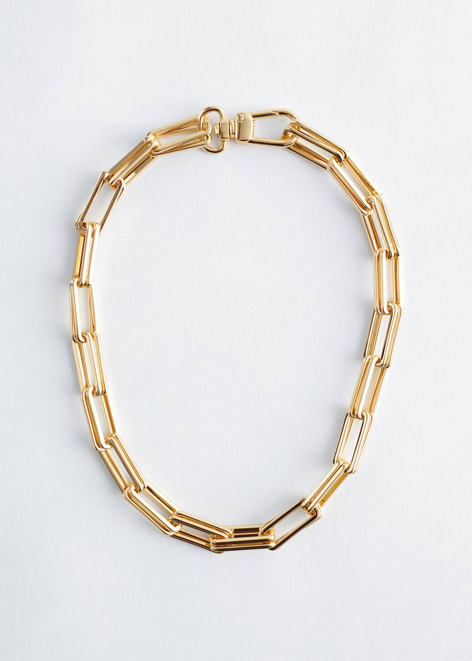 Collar de eslabones de cadena gruesos - Oro/Silver - 1