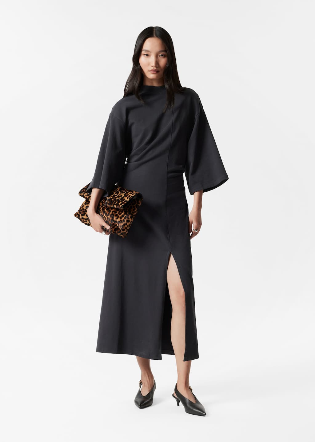 Image of Robe midi de style sweat