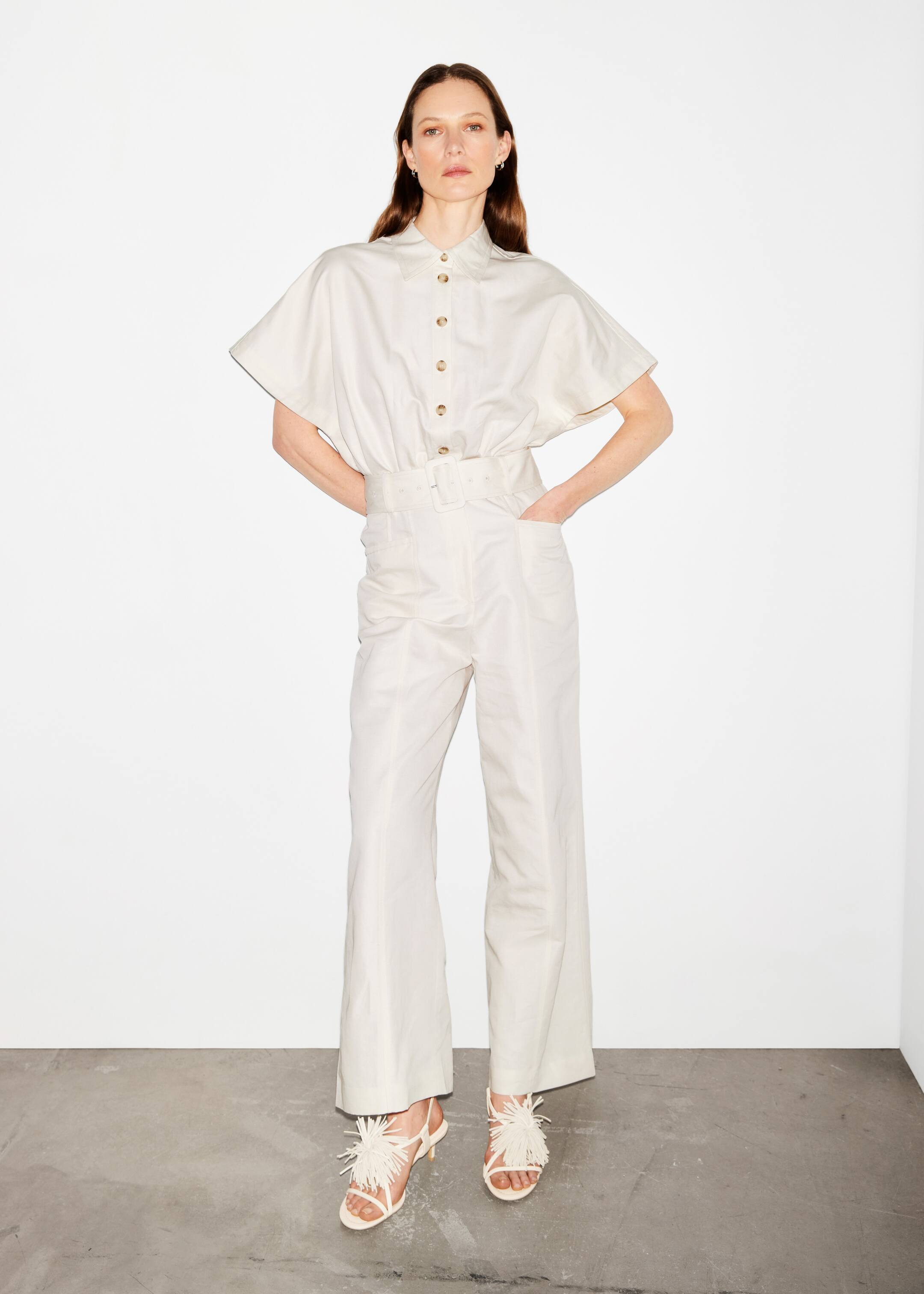 Visualizza immagine più grande: Sandali in pelle con frange - Bianco - DONNA | H&M IT 2