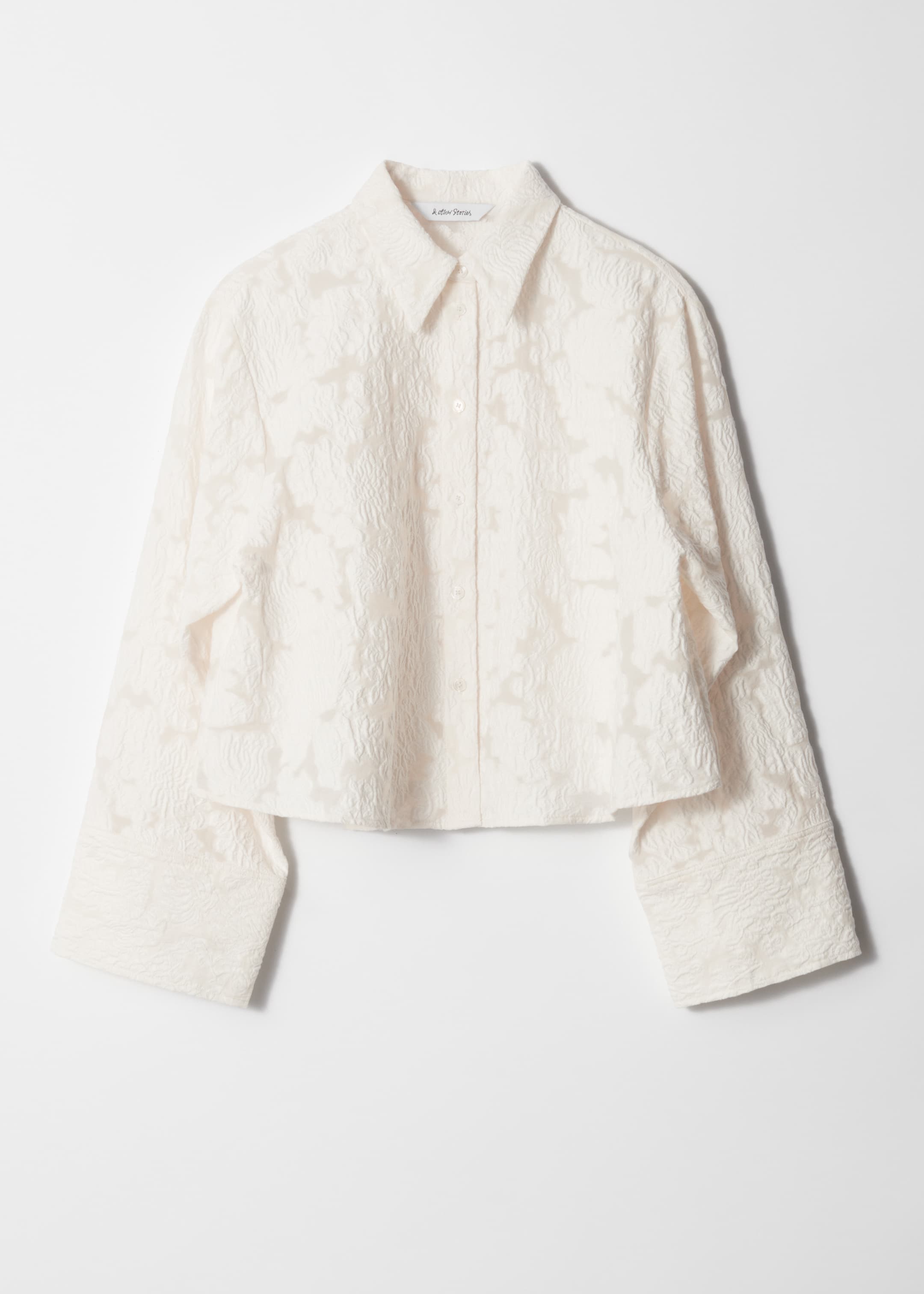 Zobacz większy obraz: Żakardowa koszula - Biały - ONA | H&M PL 5