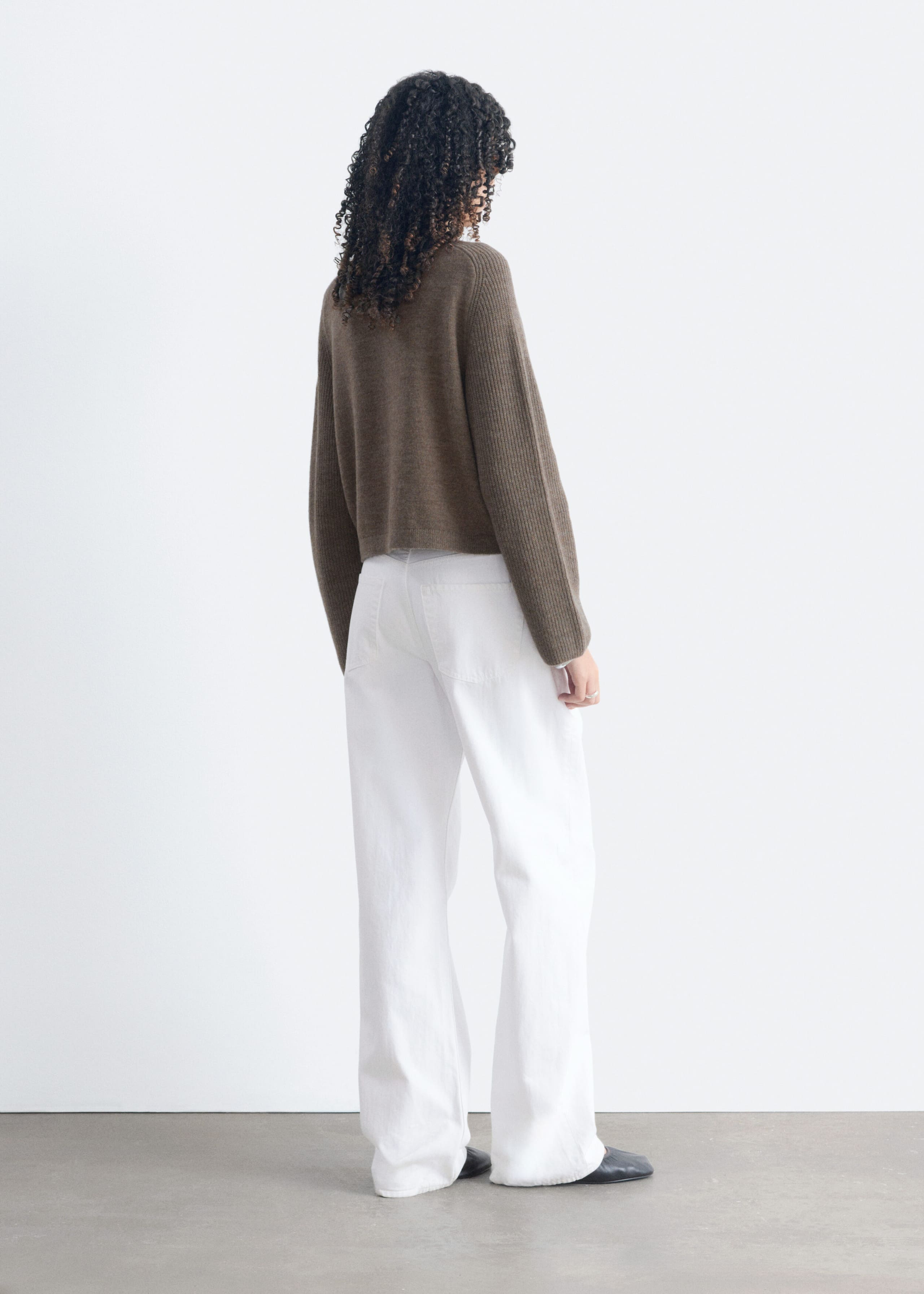 Relaxed Wool-Cotton Cardigan - Dark Blue - Lookbook