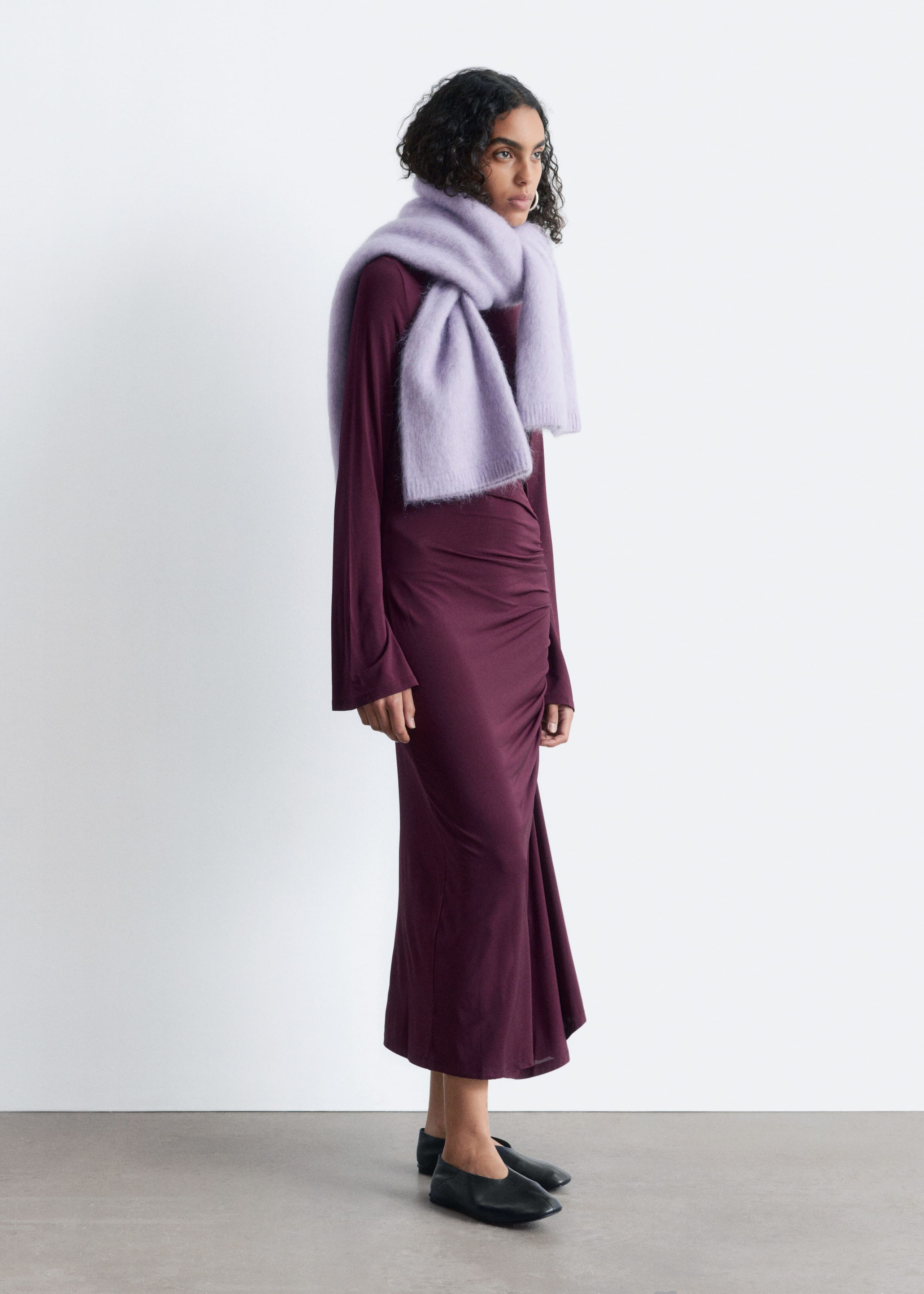Image of Gerafftes Midikleid