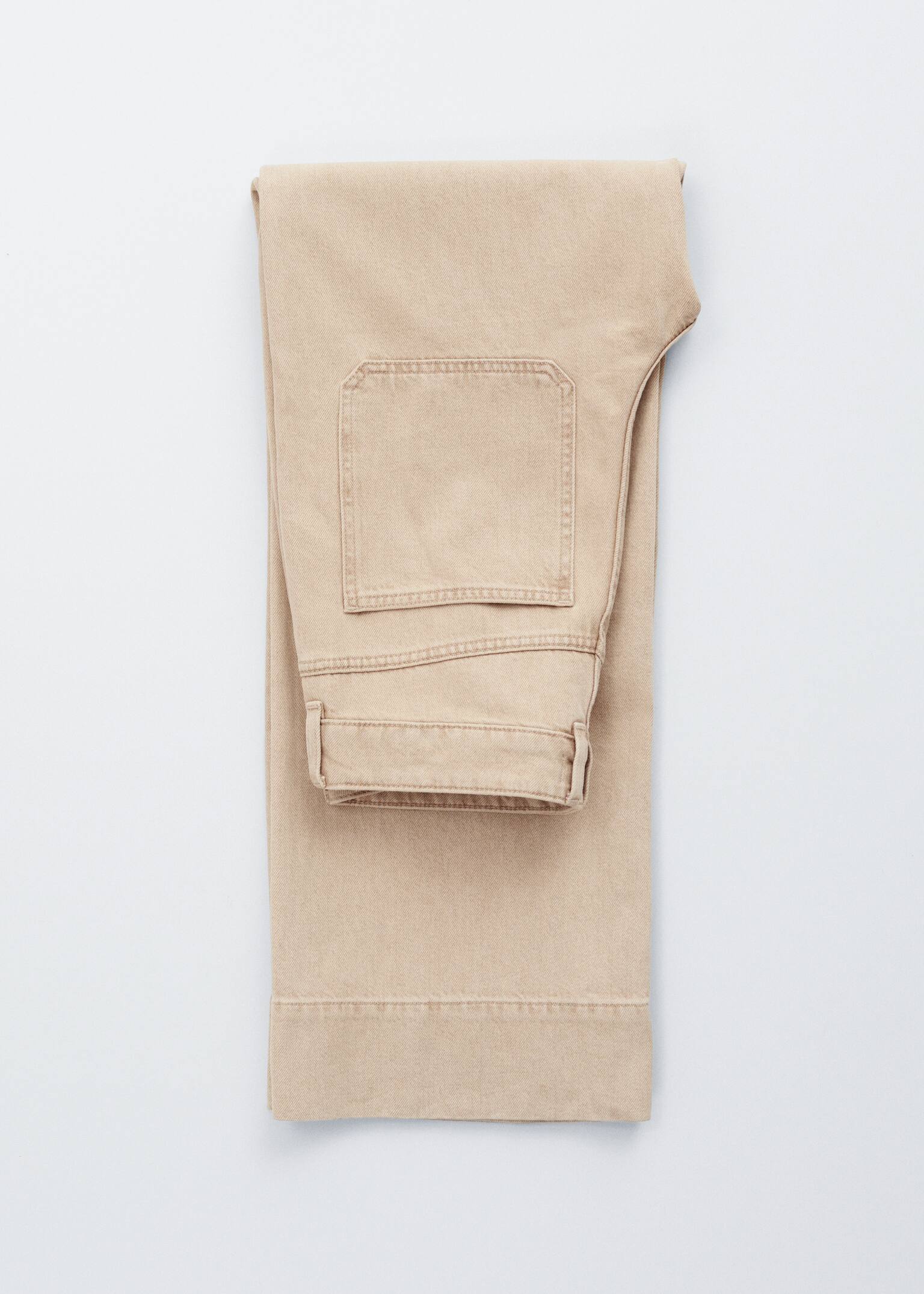 Straight-Leg Jeans - Beige - 8