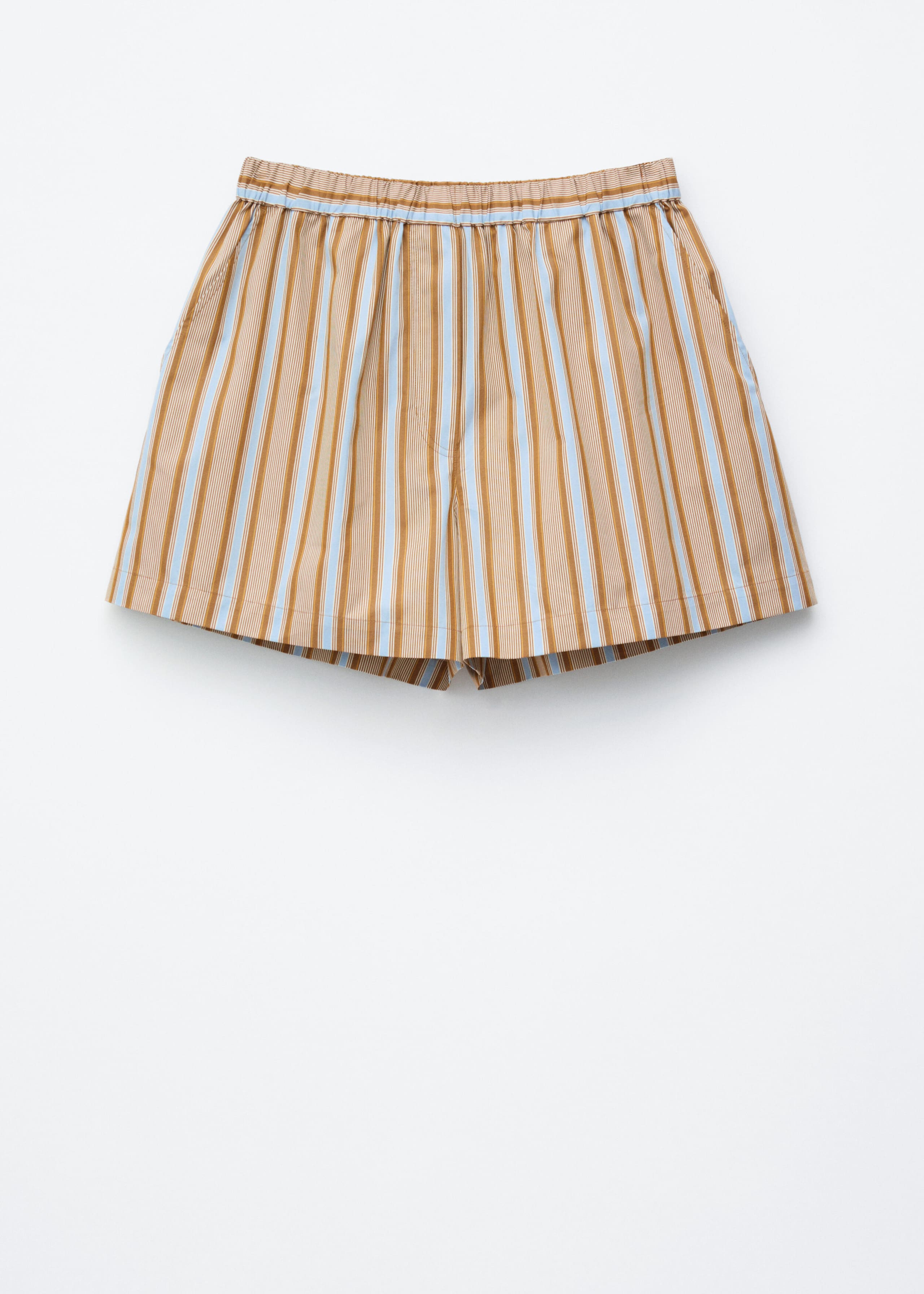 High-Waist Cotton Shorts - White - Still Life