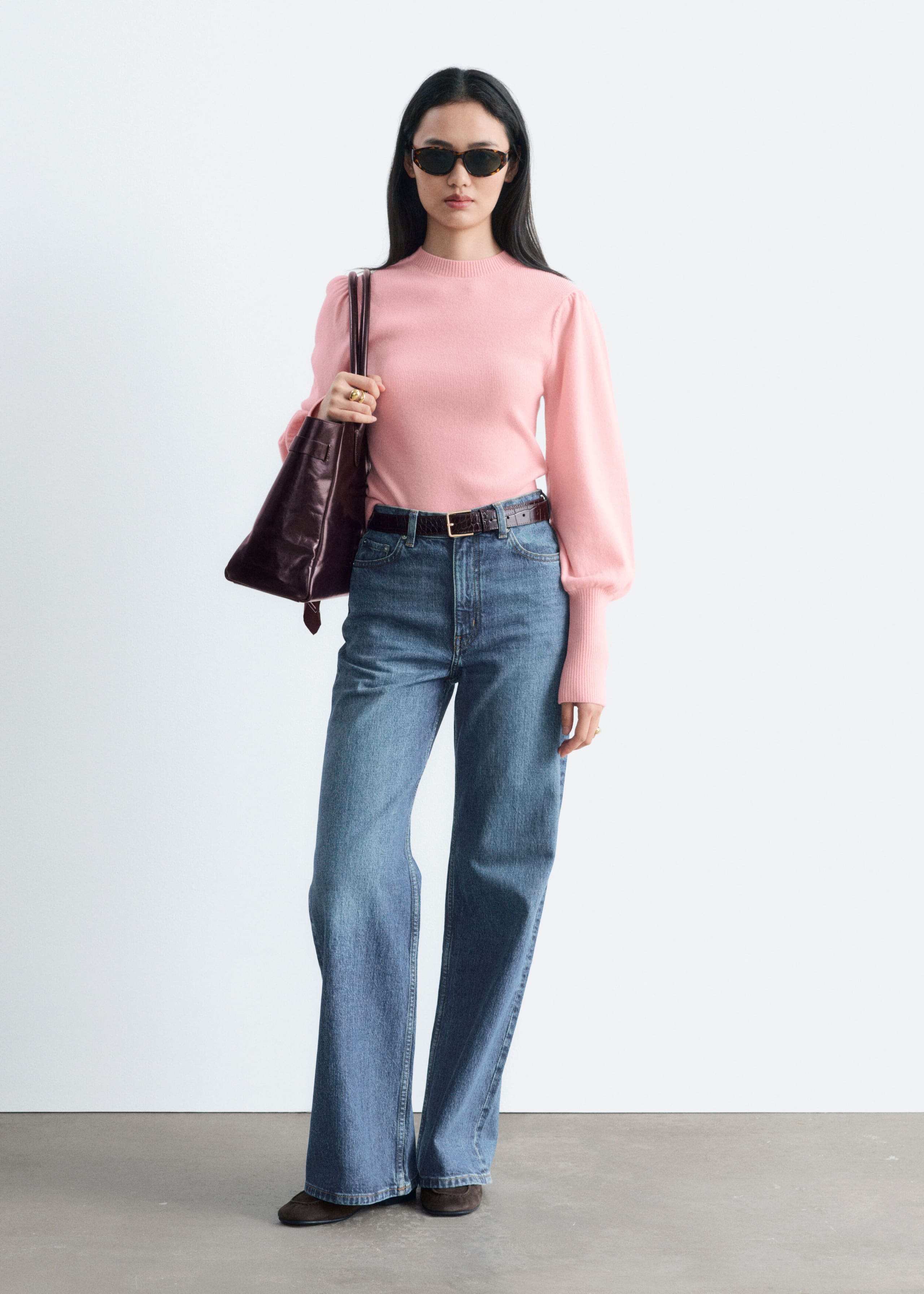 Maglia in lana - Rosa - Lookbook