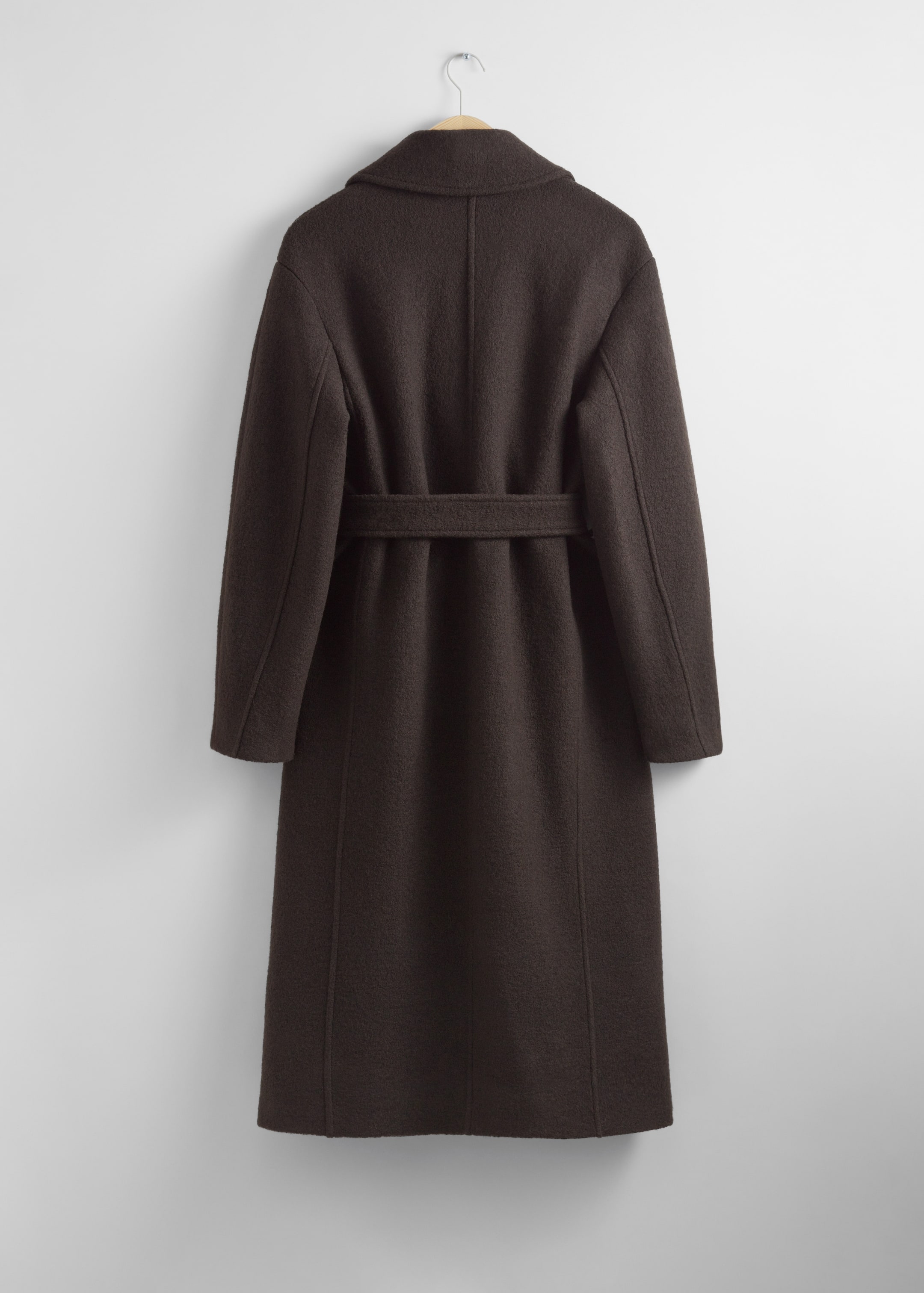 Größeres Bild ansehen: Weit geschnittener Wollmantel mit Gürtel - Braun - Ladies | H&M DE 2