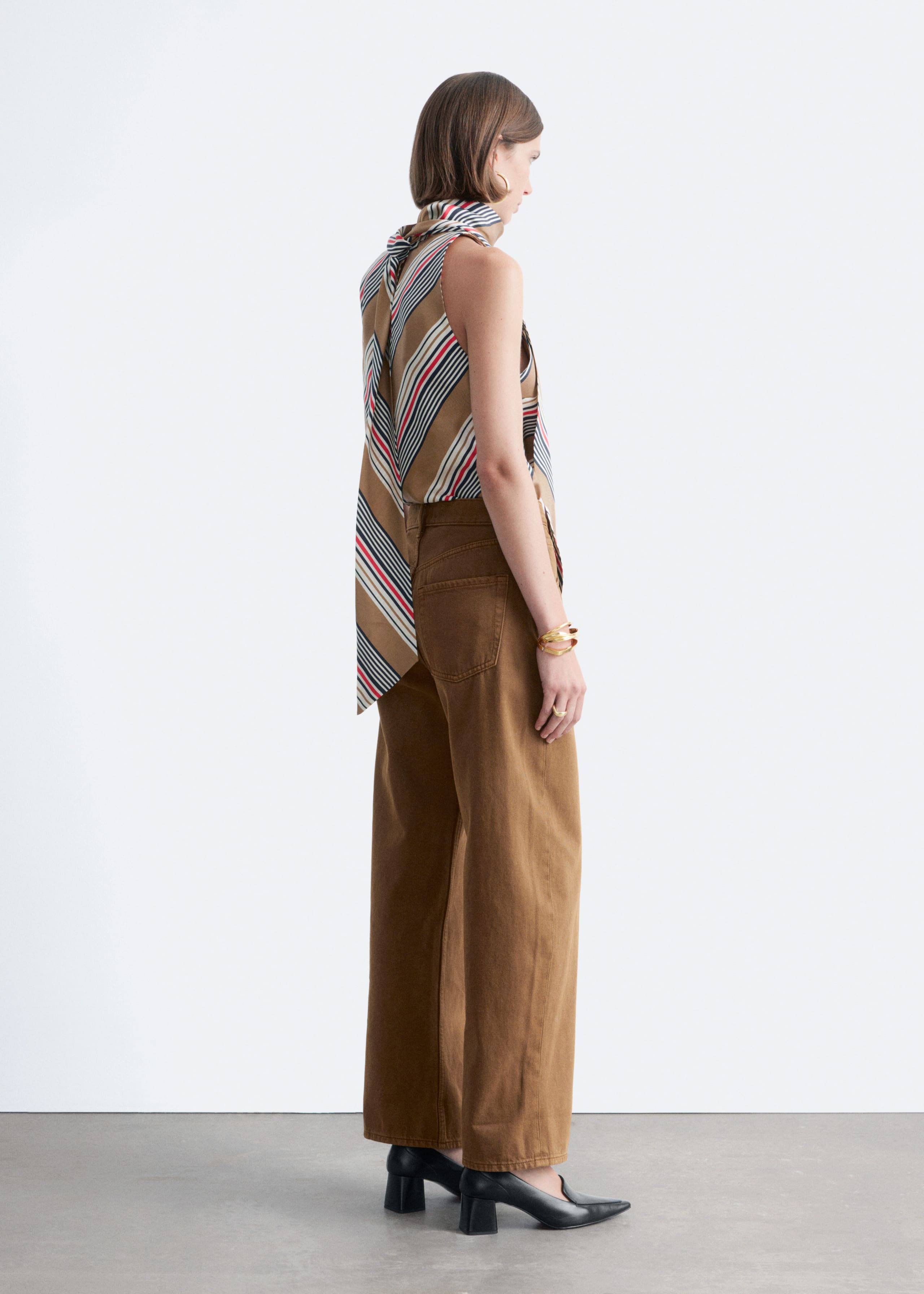 Image of Barrel-Leg Jeans