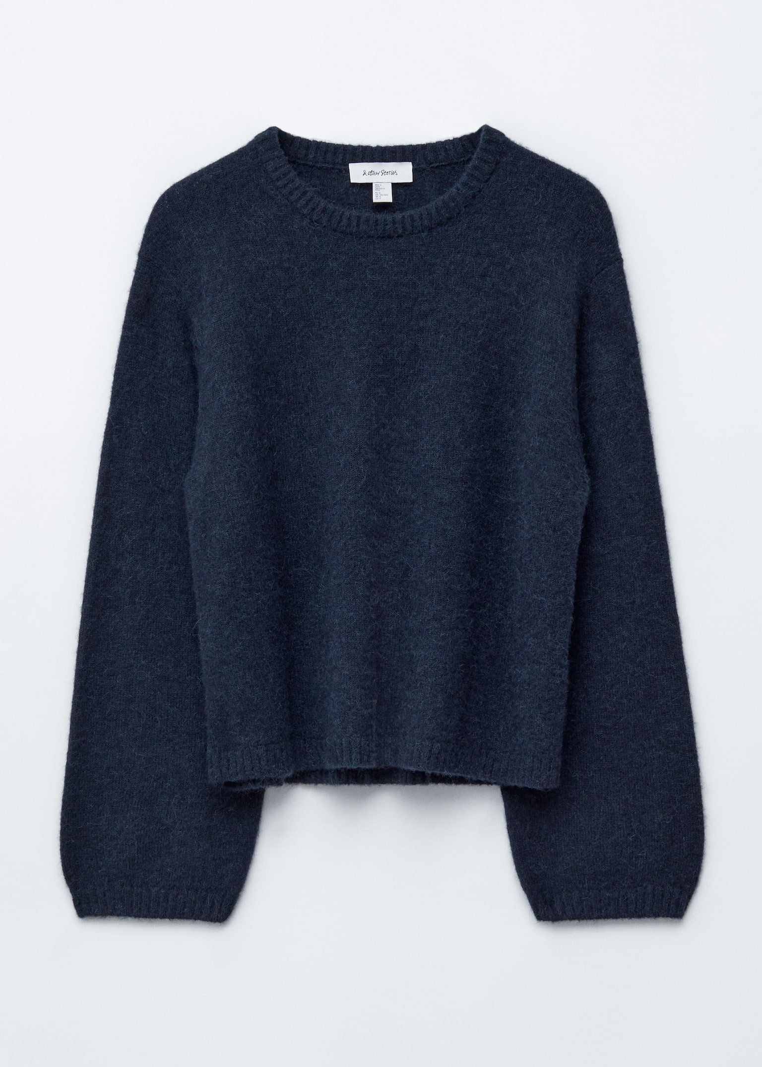 Knitted Alpaca-Blend Sweater - Dark Blue/Red/Mole/Yellow - 2