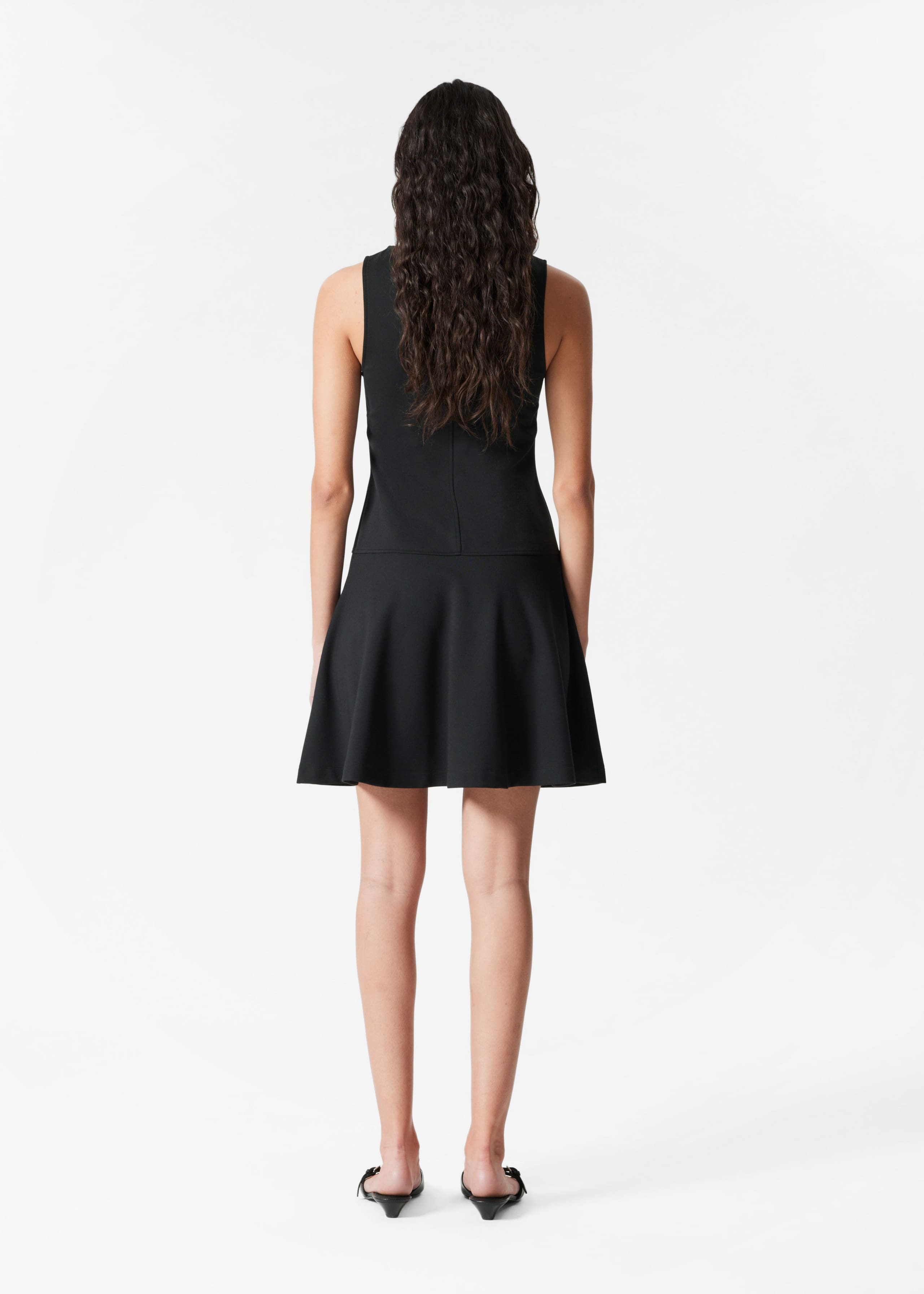 Image of Sleeveless A-Line Mini Dress
