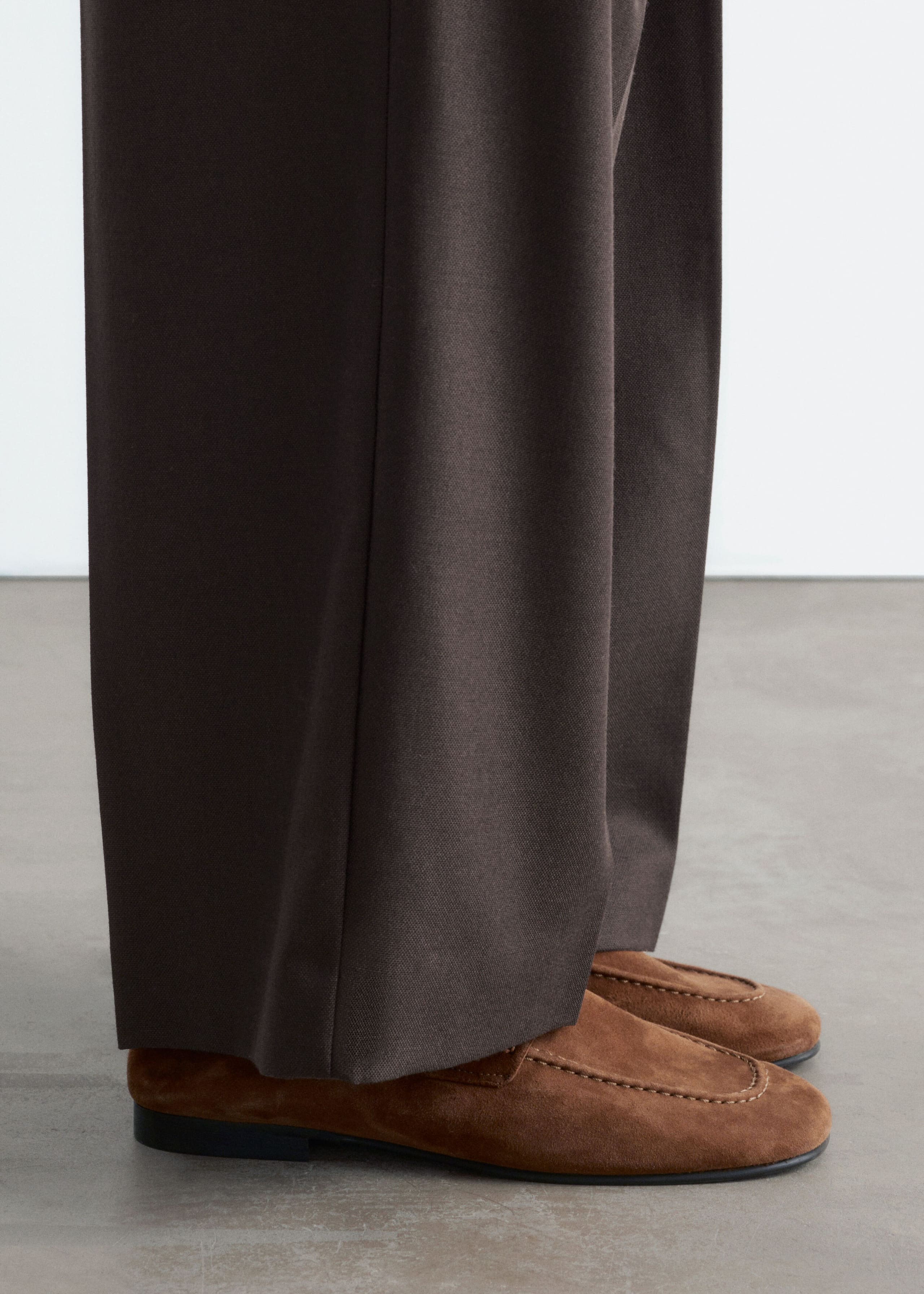 Ruched Loafers - Cognac - Lookbook