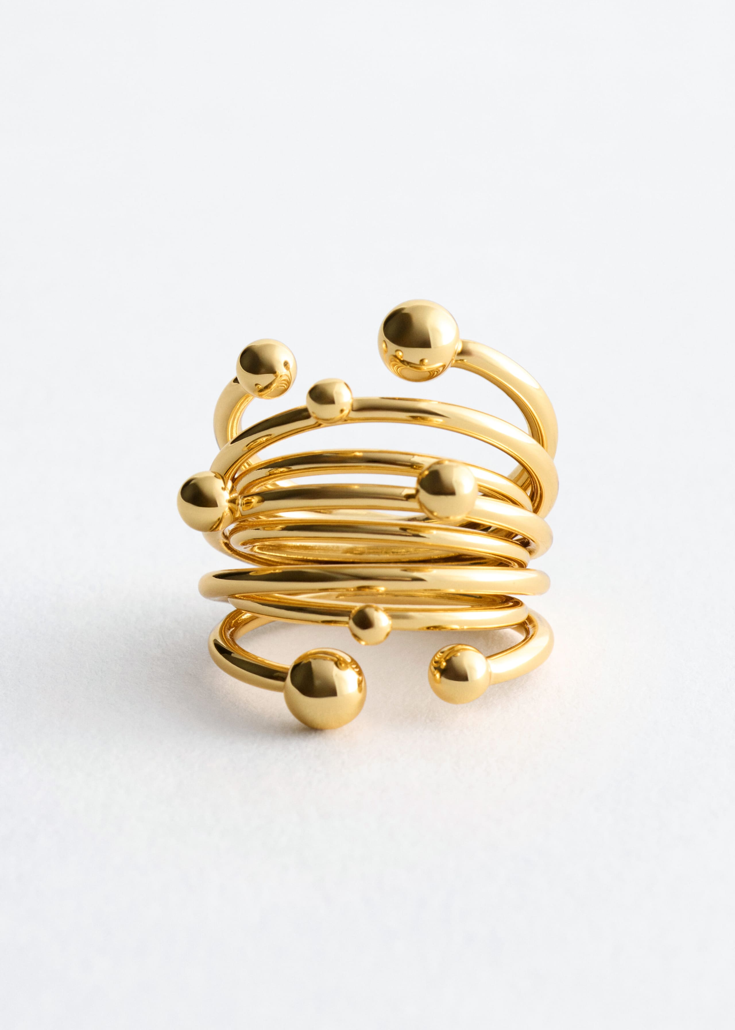 Spherical Stacked Ring - Gold - Still Life
