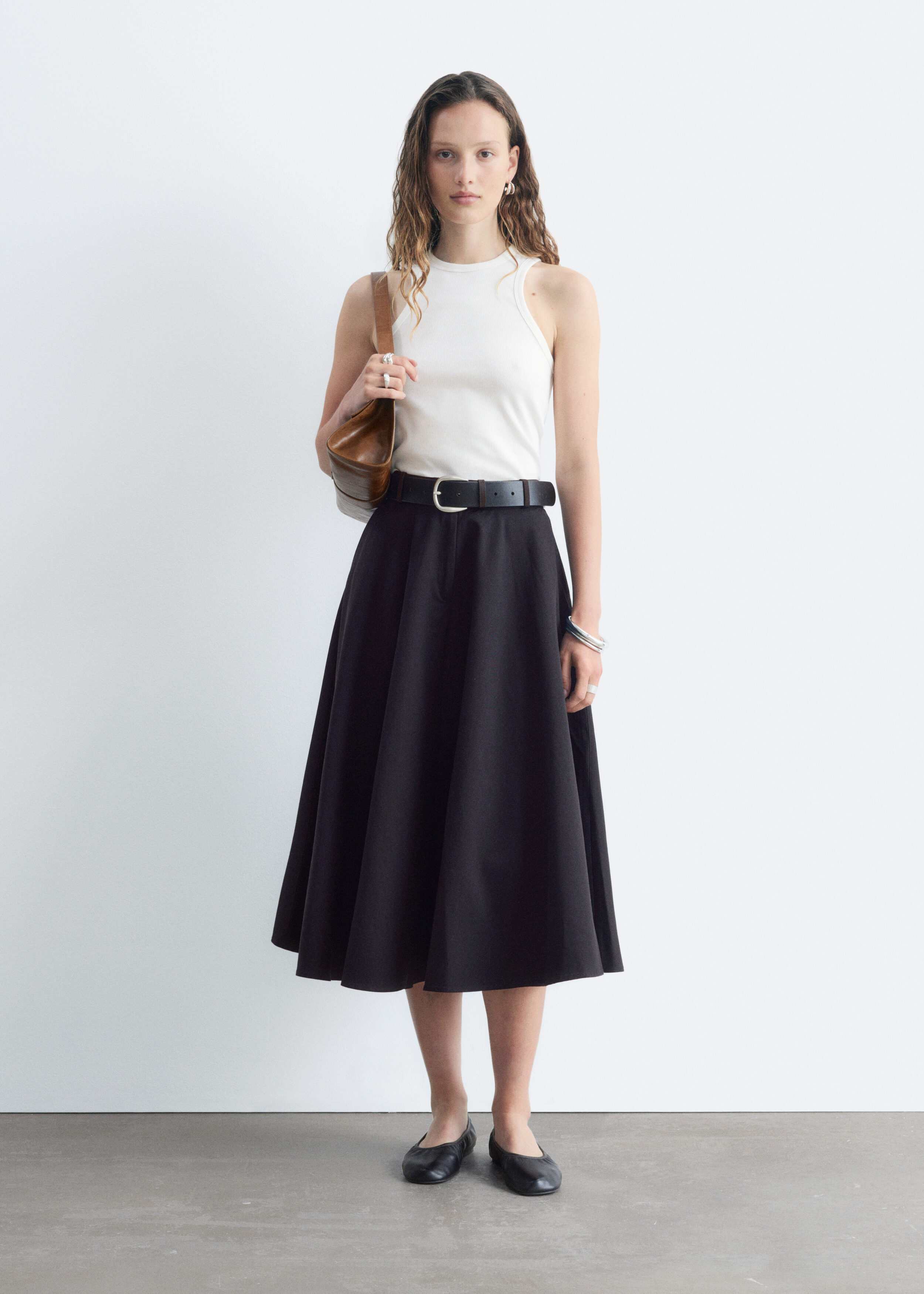 Tailored Circle Cut Skirt