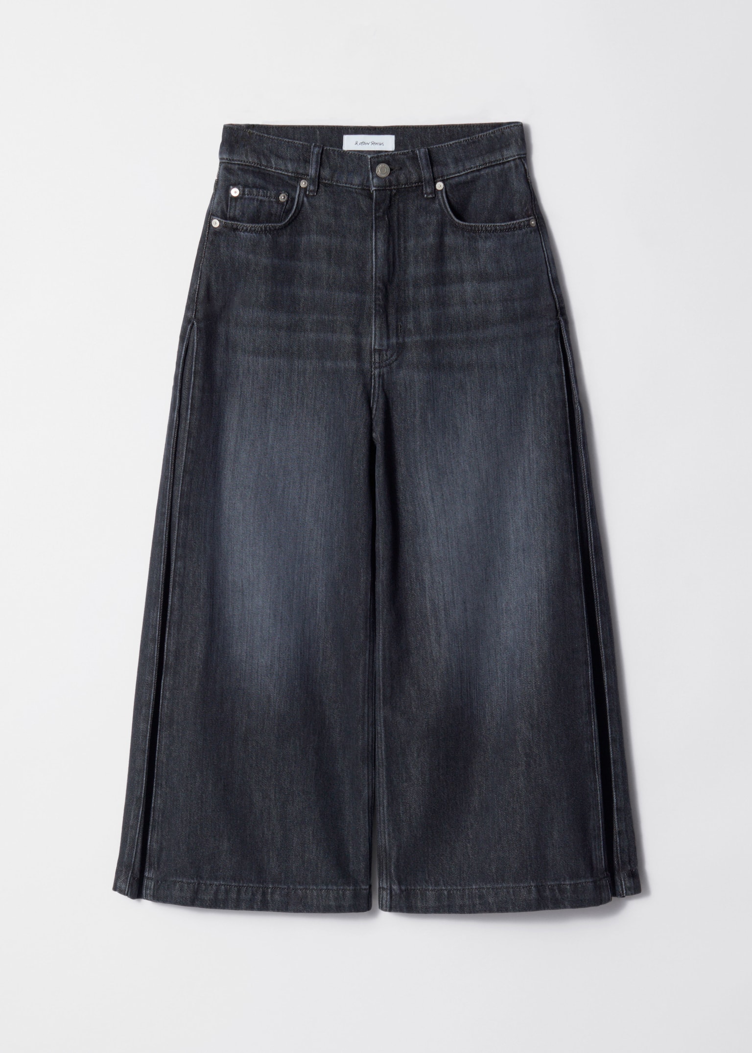 Jean longueur 7/8ème à jambe large - Noir