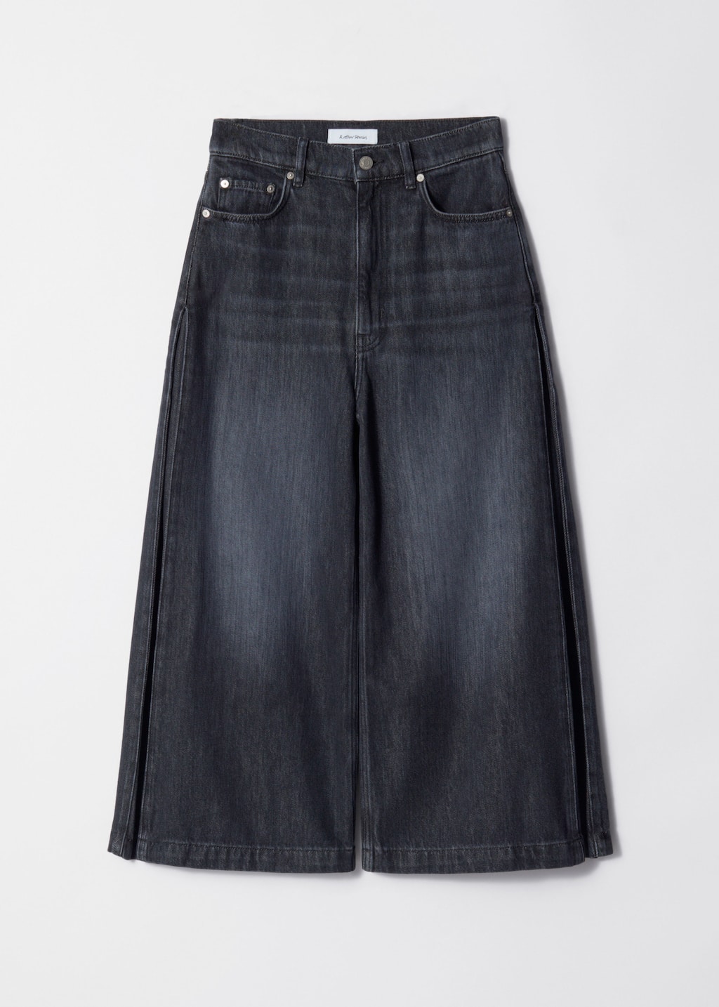 Image of Cropped Wide-Leg Jeans