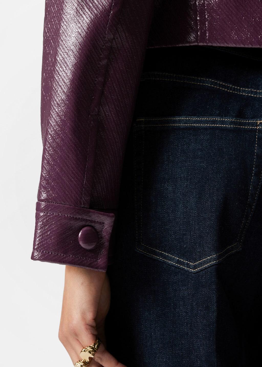 Image of Cropped Patch-Pocket Jacket