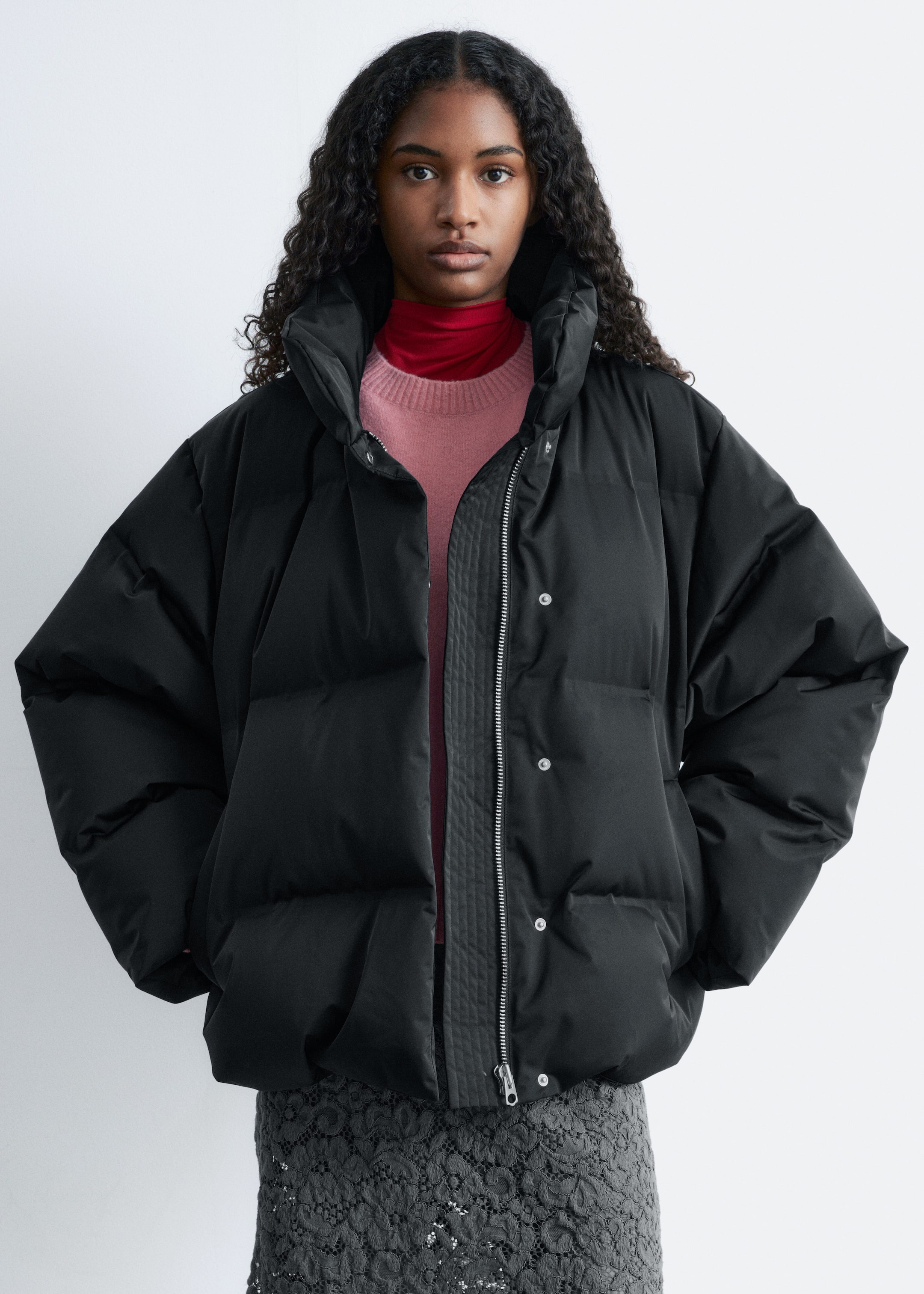 Grösseres Bild ansehen: Daunenjacke - Schwarz - DAMEN | H&M CH 1