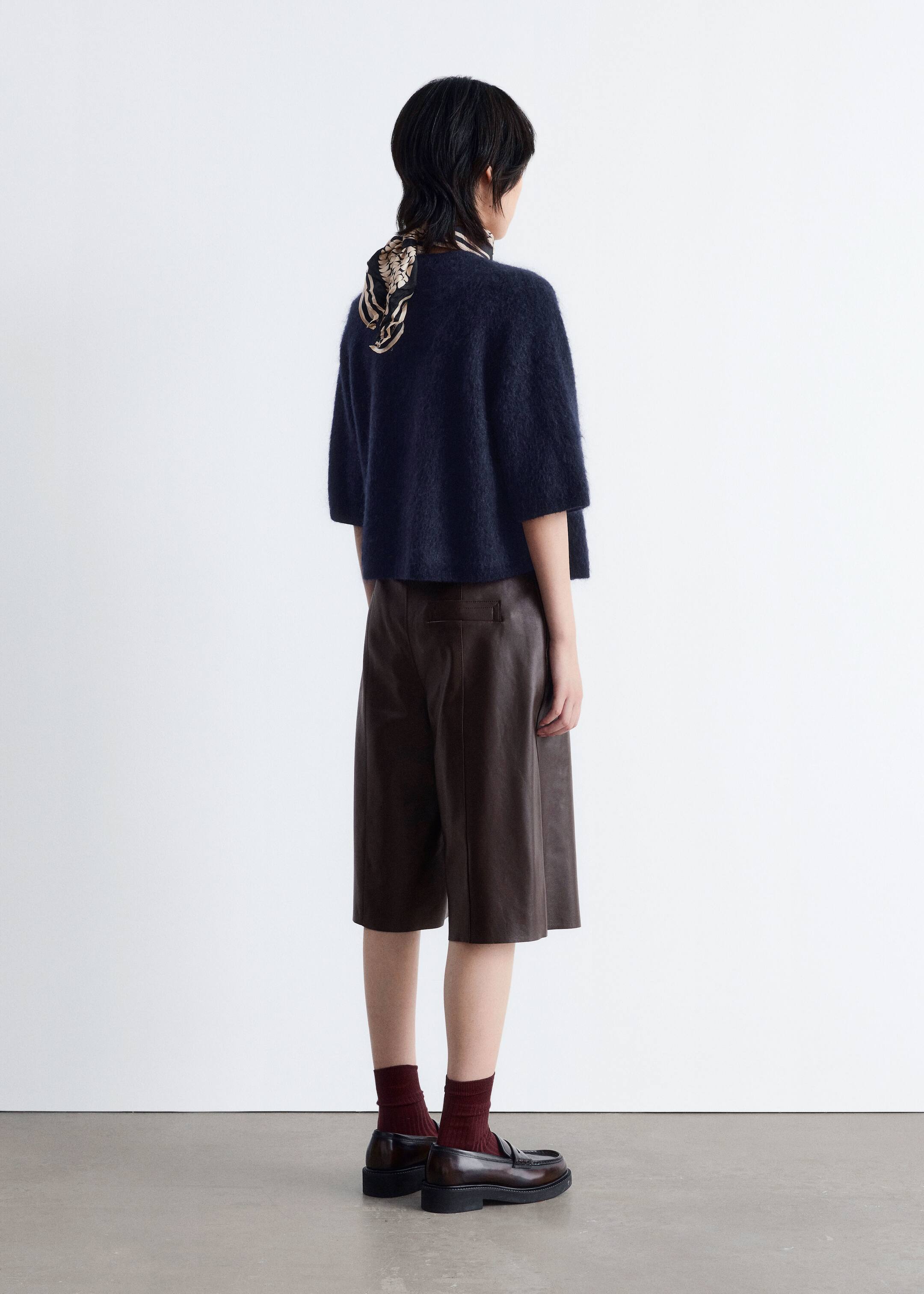 Grotere afbeelding bekijken: Gebreid vest van een mohairmix - Donkerblauw - DAMES | H&M NL 5