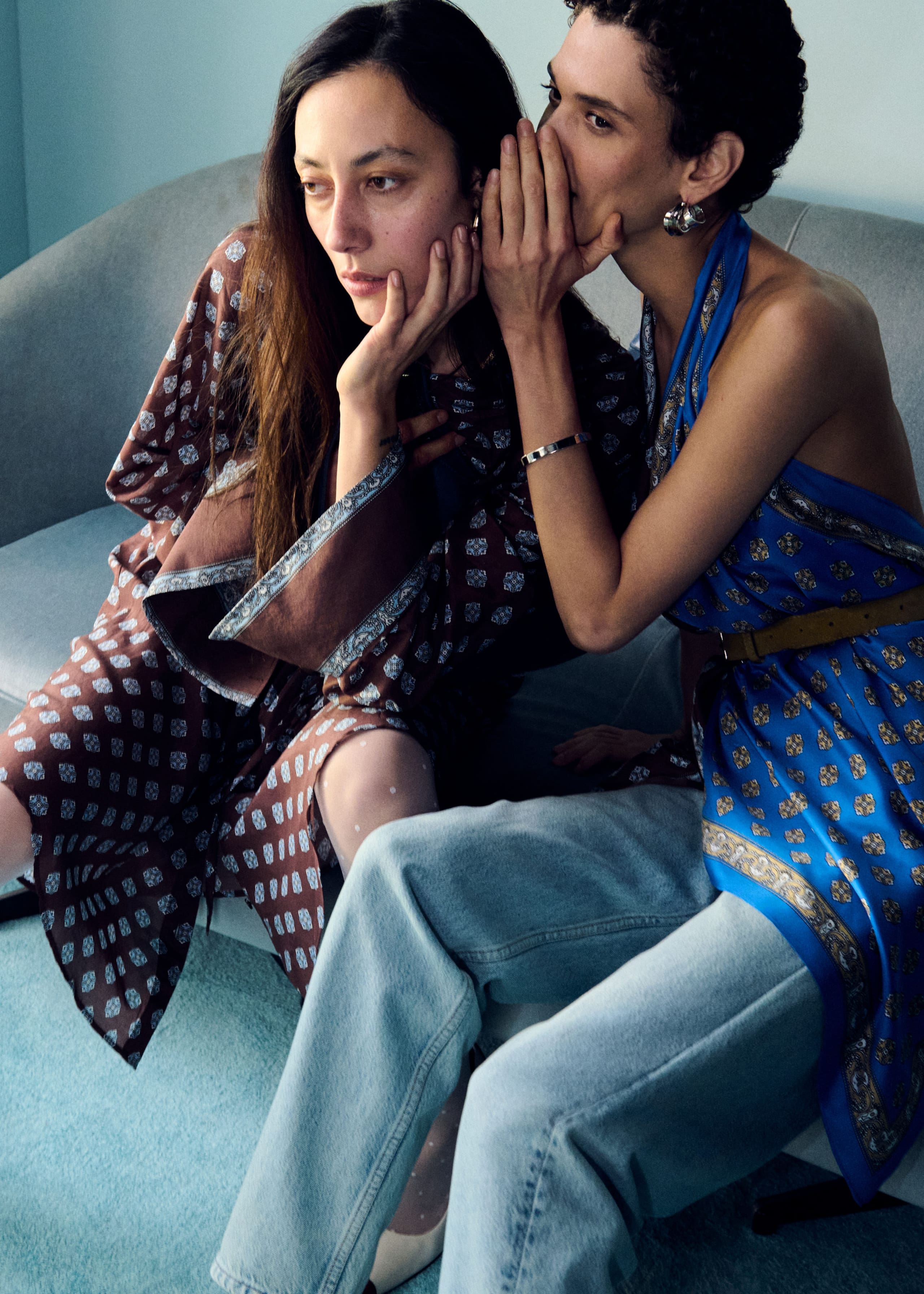 Image of Silk Scarf Halter Top