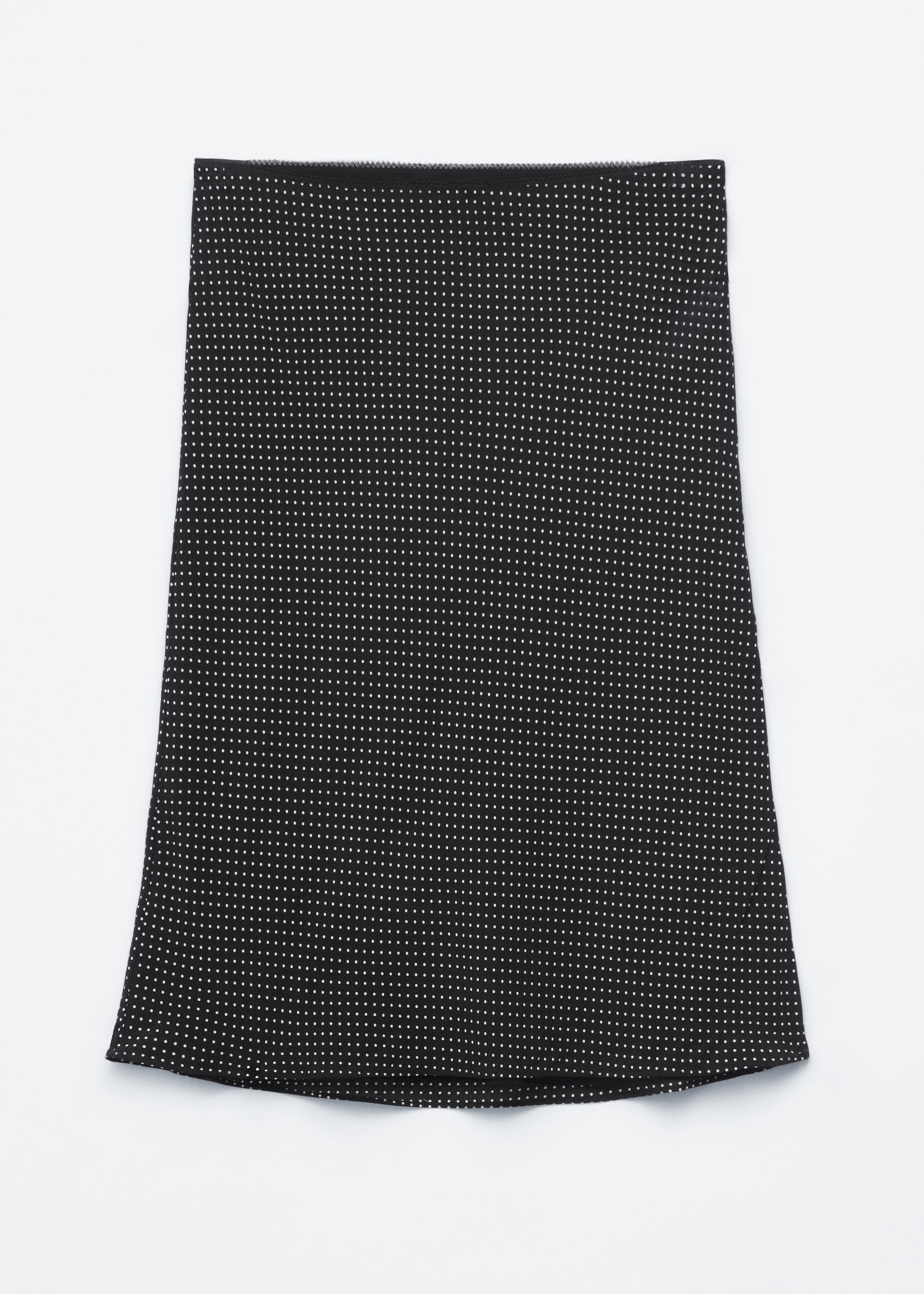 Grösseres Bild ansehen: Slip Midi Skirt - Schwarz/Polka-Dots - DAMEN | H&M CH 1