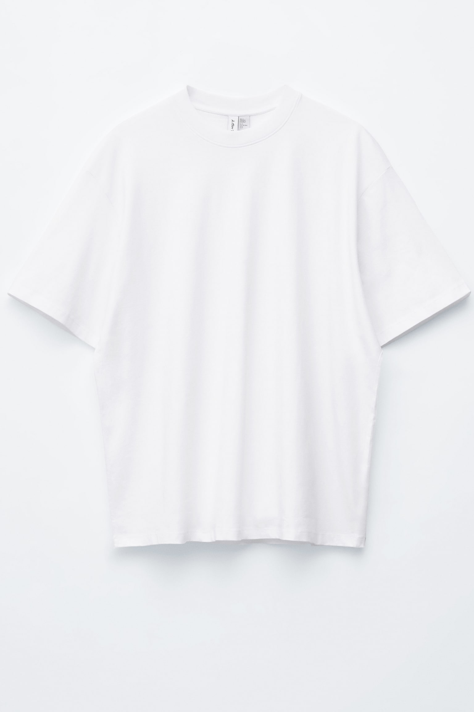 Oversized tričko z bavlny - Biela - 1