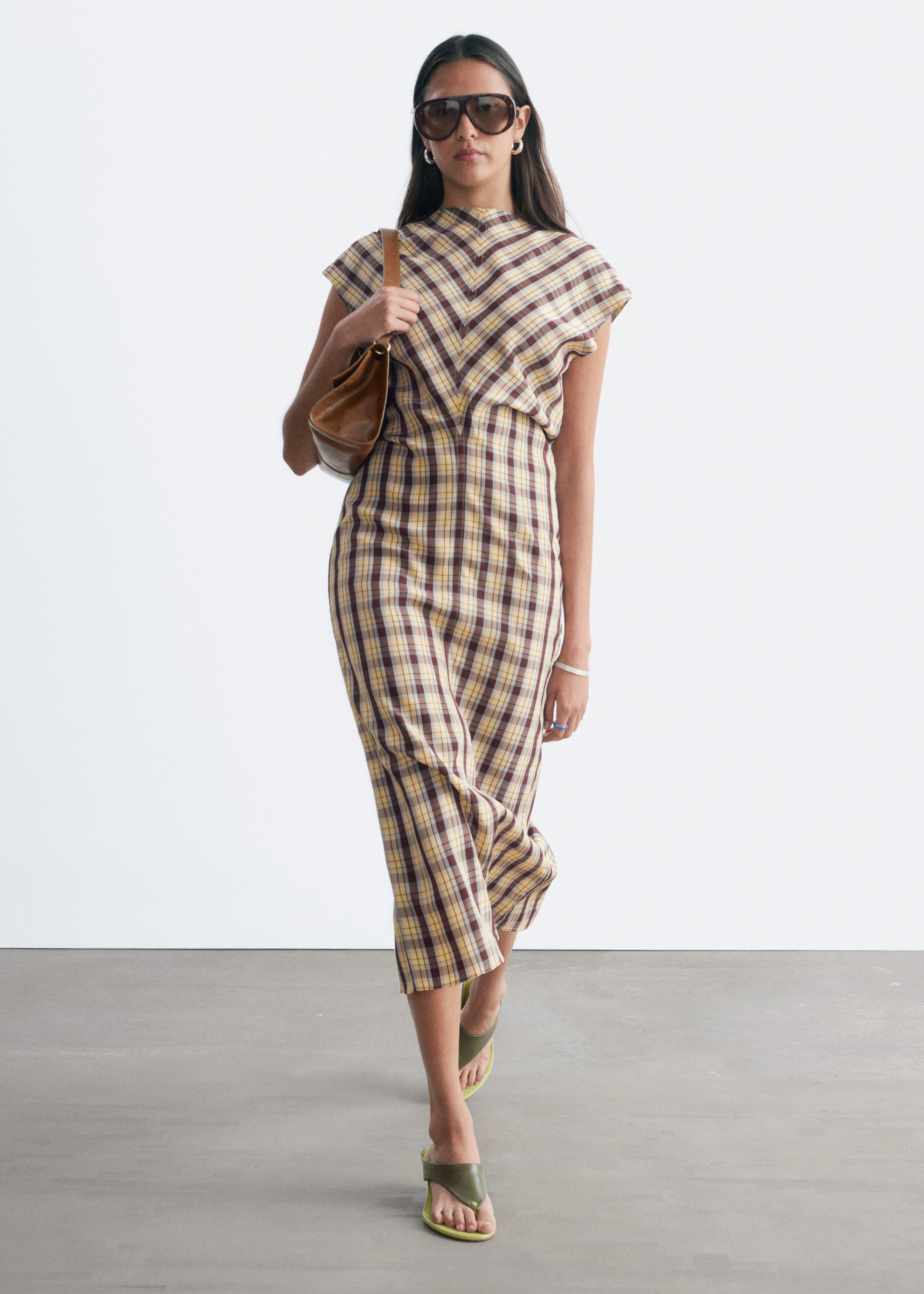 Cap Sleeve Midi Dress