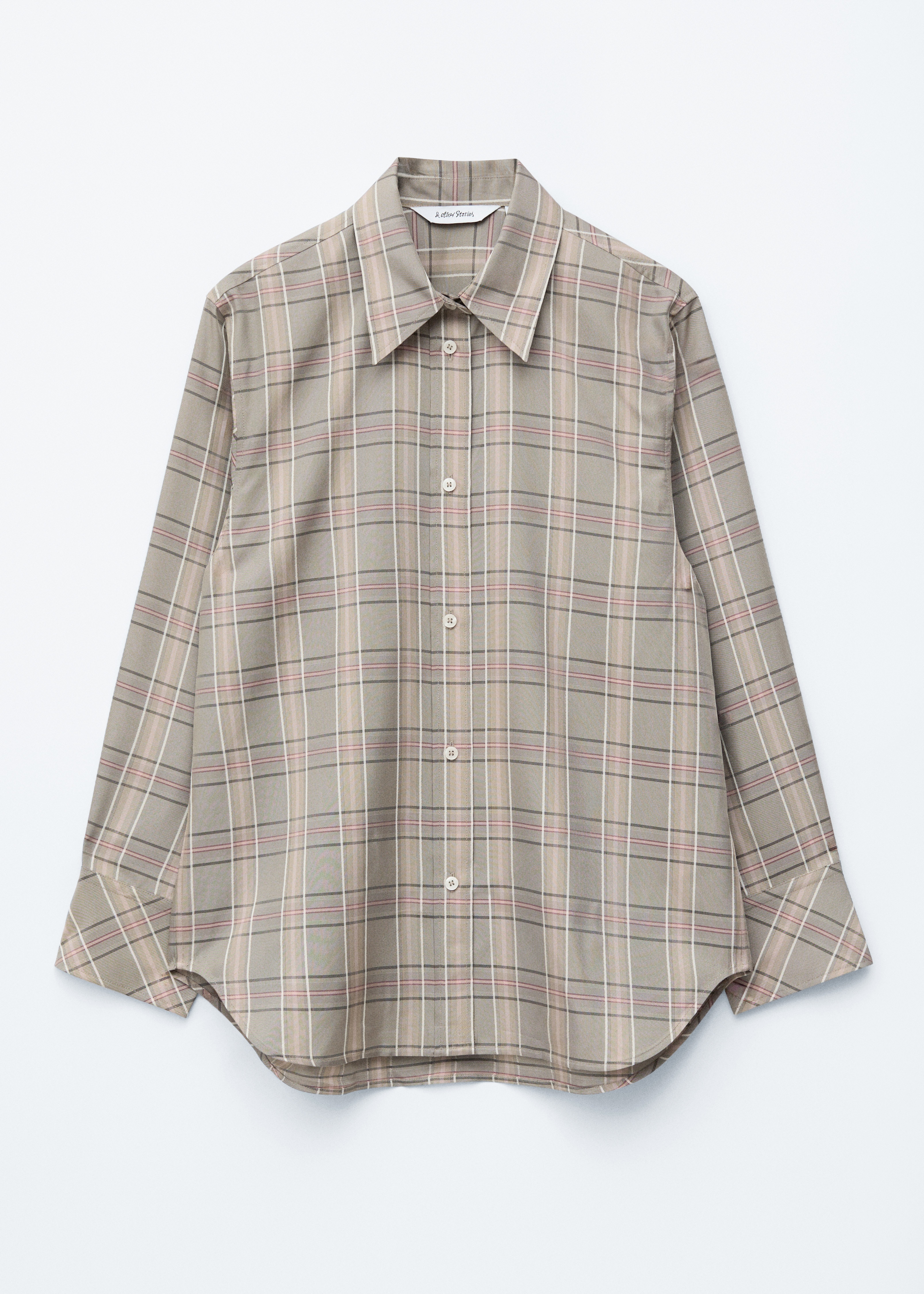 Nadměrná kostkovaná košile - Mole/Checked