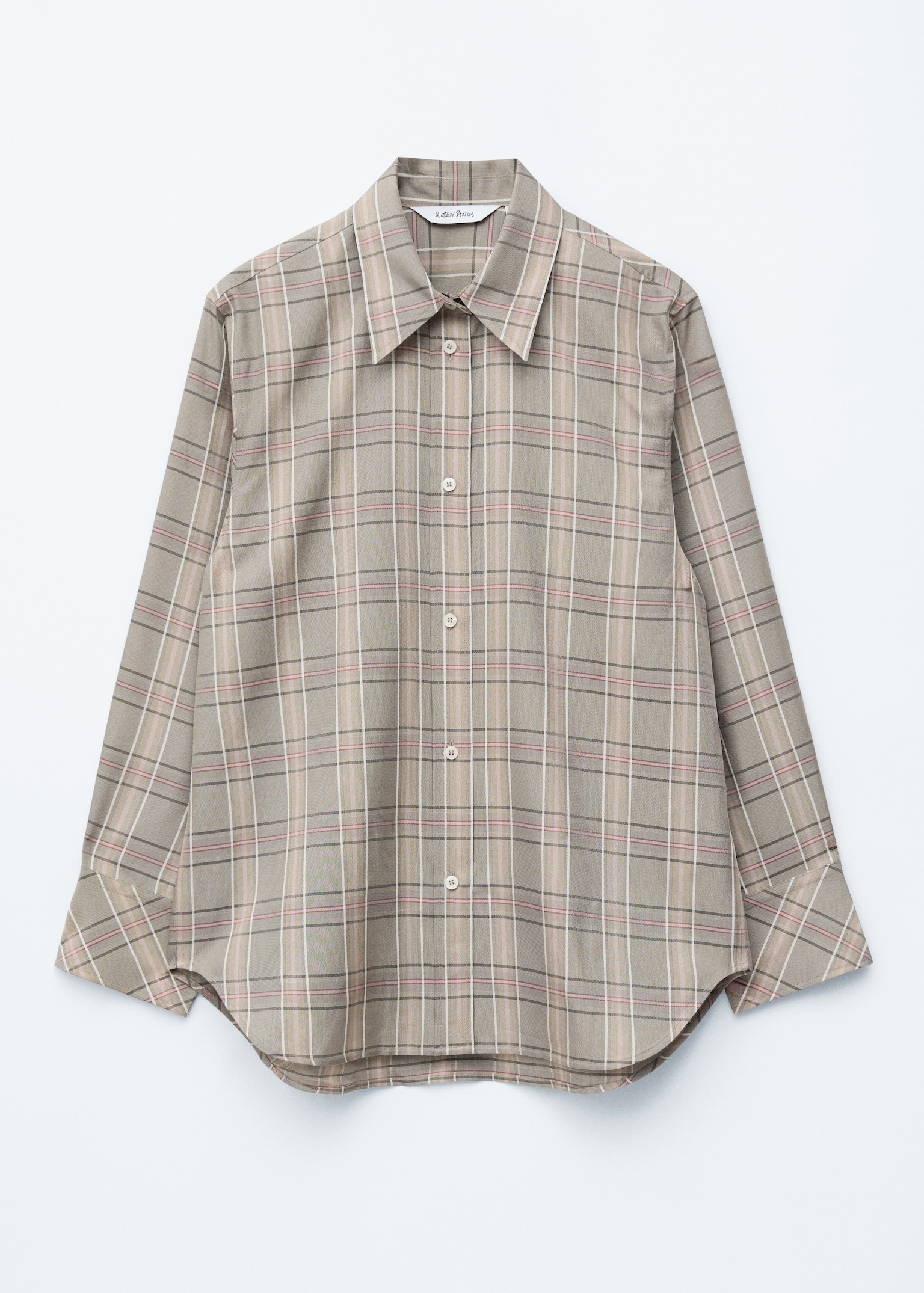 Oversized Checked Shirt - Mole/Checked - 2