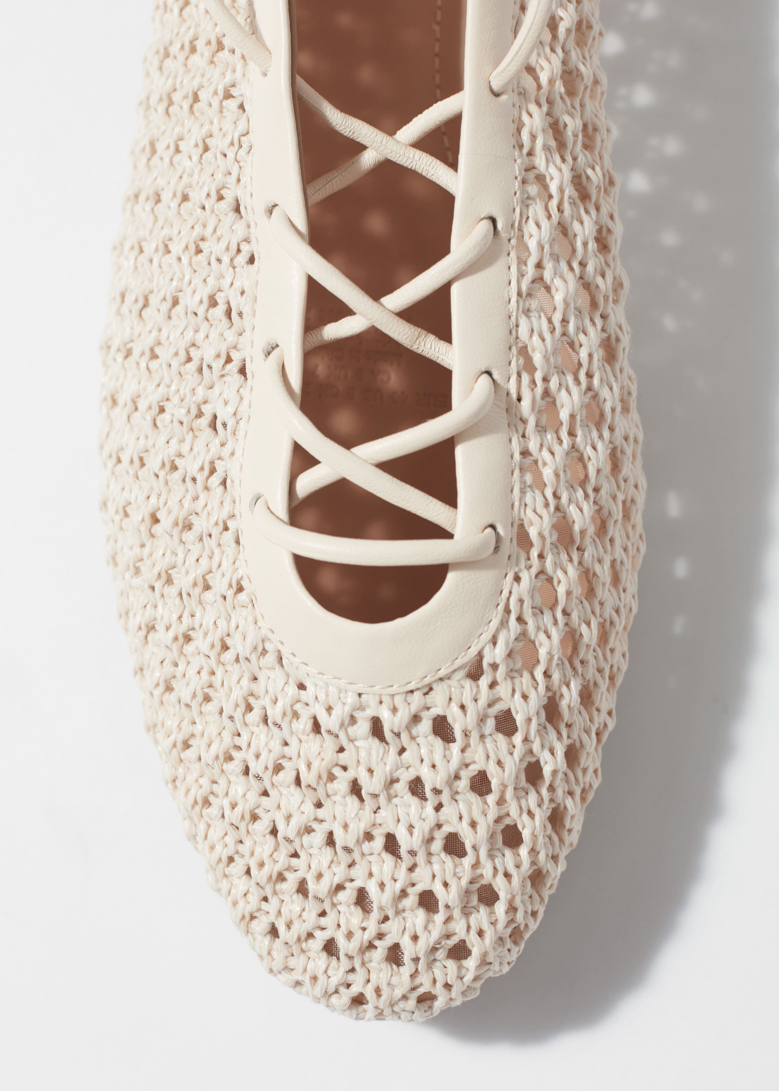 Image of Lace-Up Ballet Flats