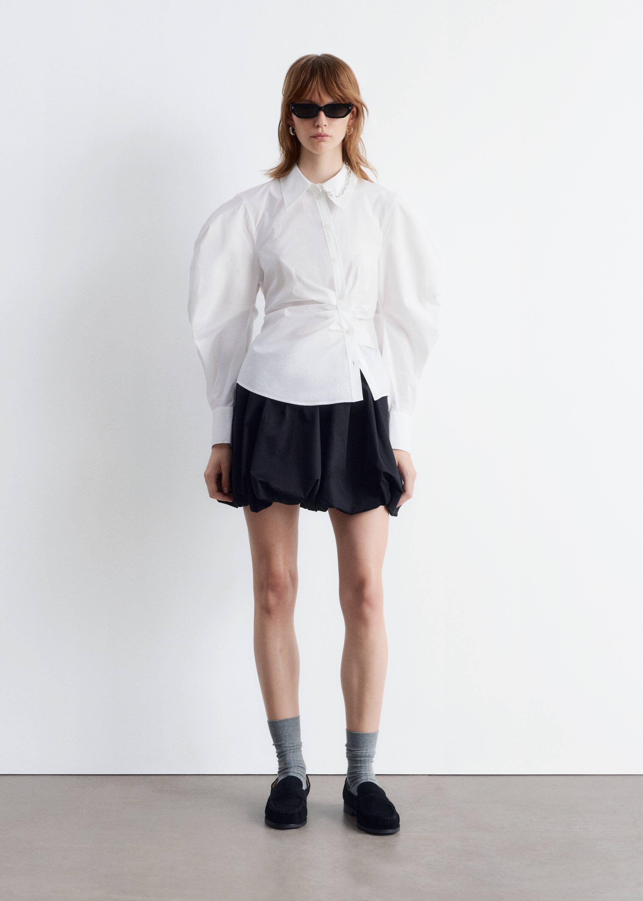Größeres Bild ansehen: Asymmetrisches Hemd aus Baumwolle - Weiß - Ladies | H&M DE 4