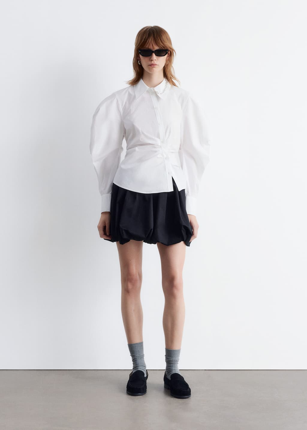 Image of Asymmetrical Cotton Shirt