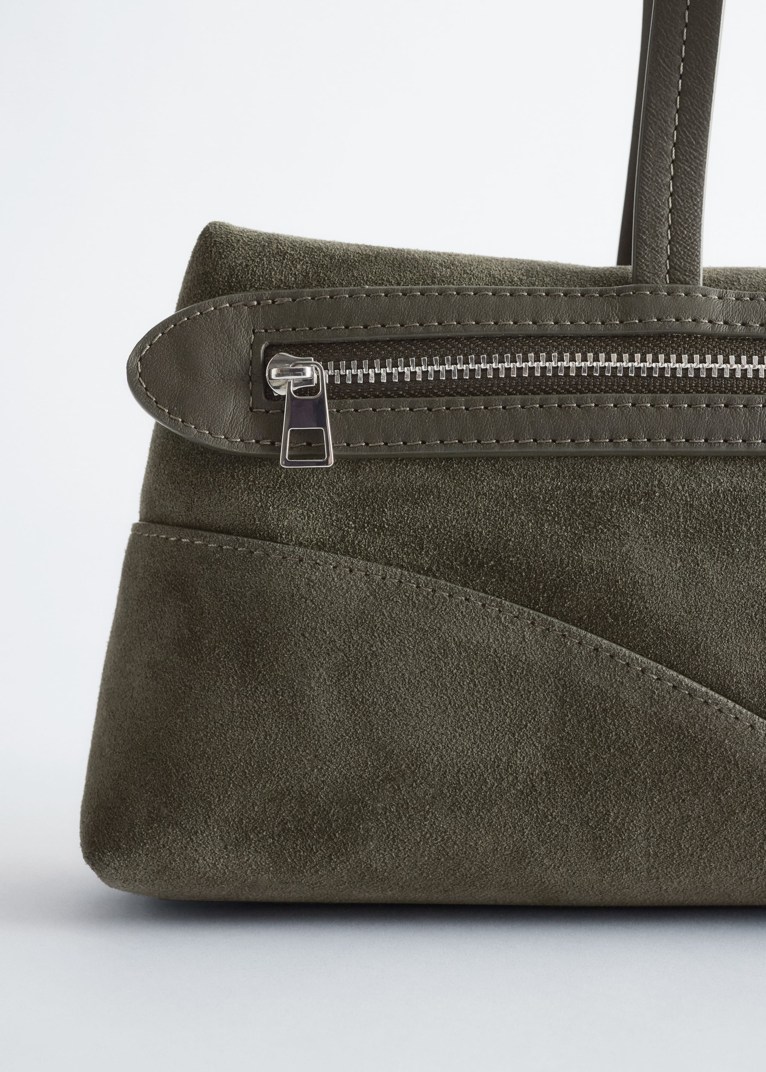 Image of Slim Leather Shoulder Bag