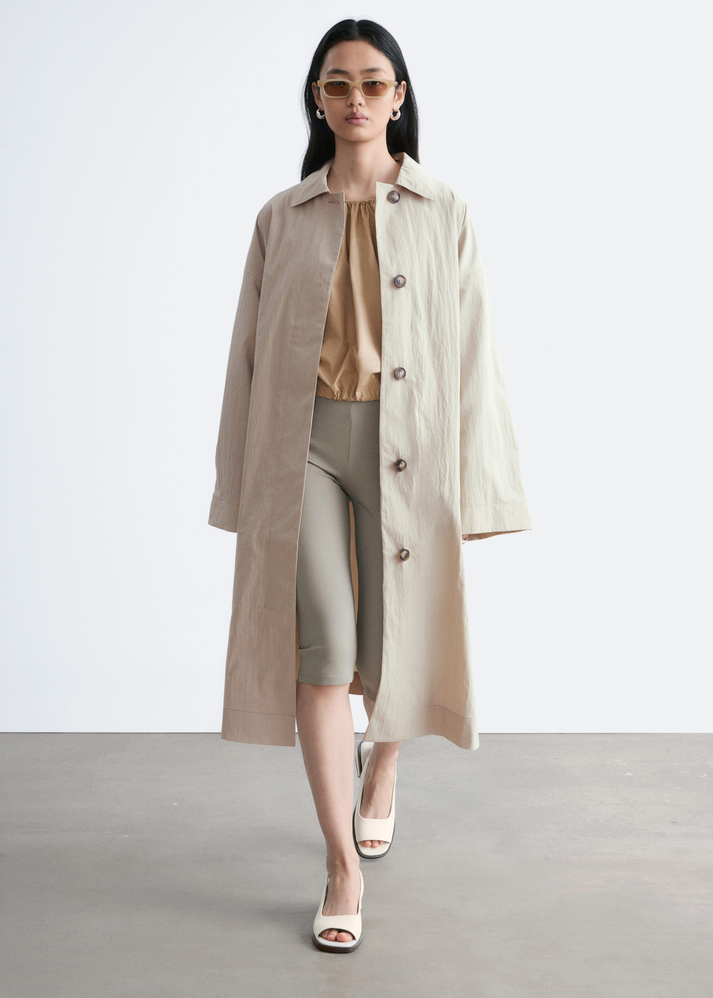 Belted Car Coat - Light Beige - Jackets - & Other Stories US