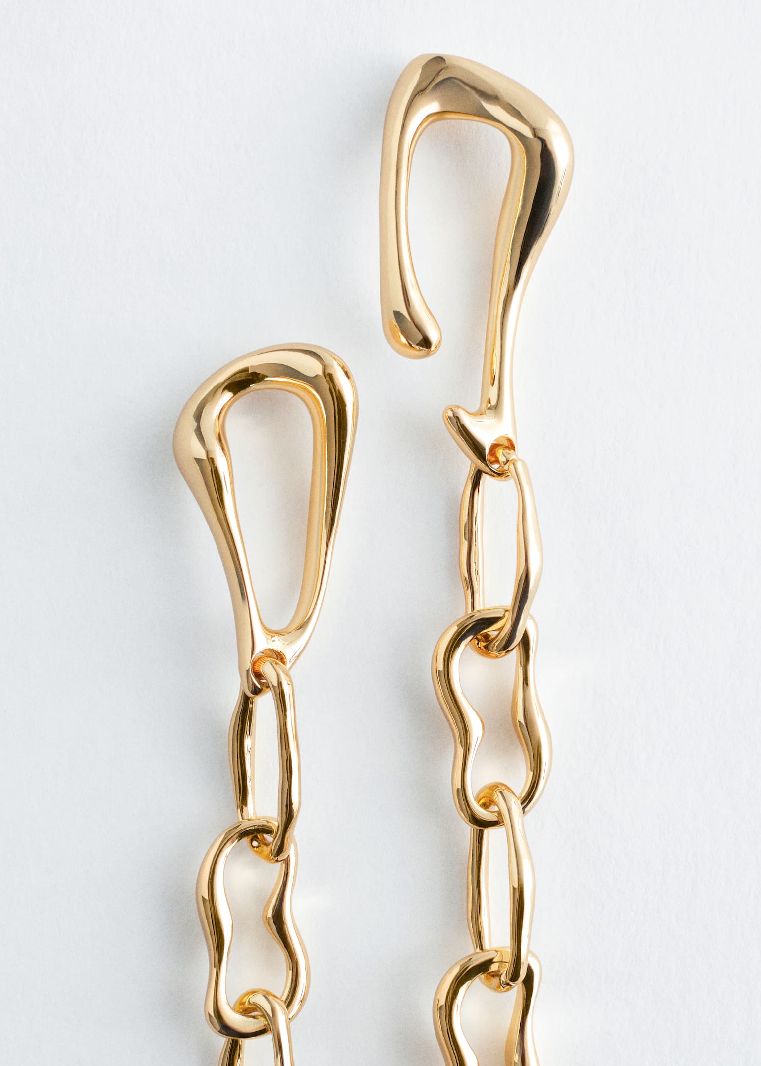 Gliederkette mit übergroßem Verschluss - Gold - 2