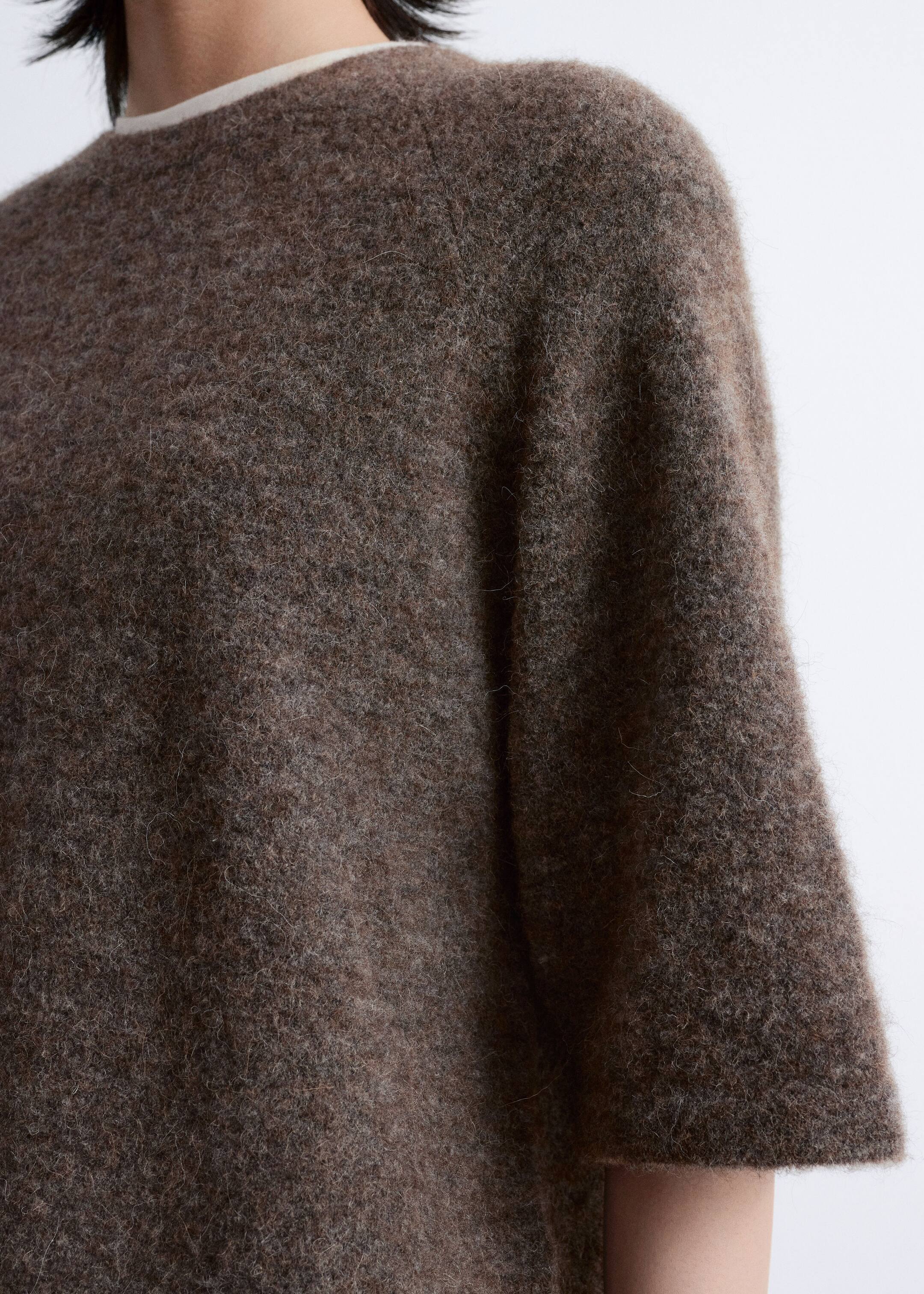 Ver imagen más grande: Top de punto en mezcla de alpaca - Topo - MUJER | H&M ES 5
