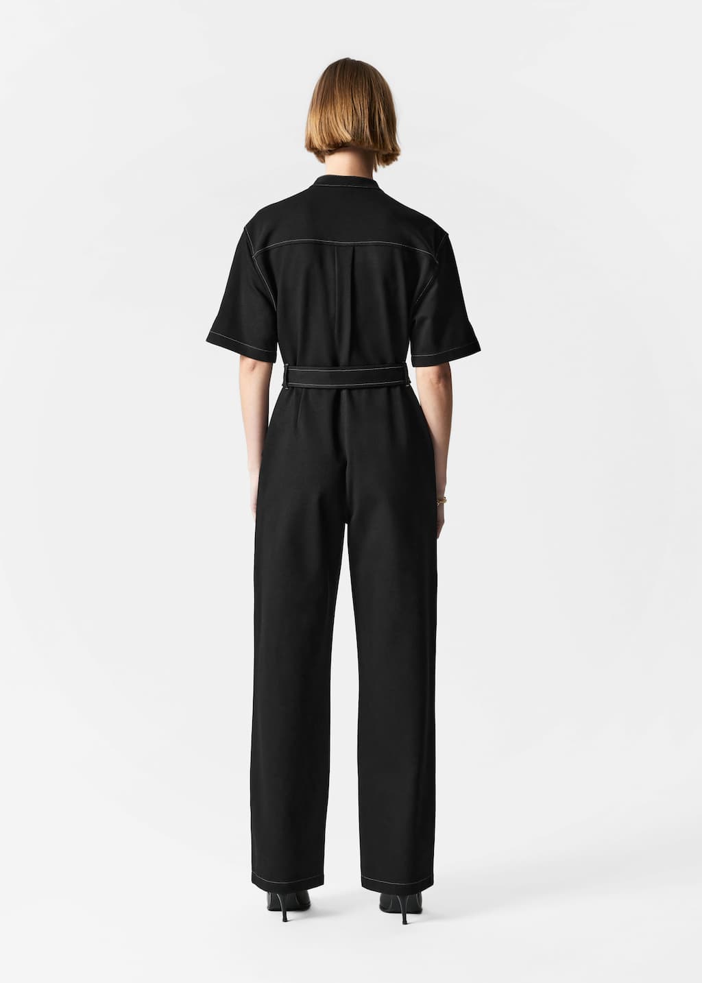 Image of Kurzärmliger Utility-Jumpsuit