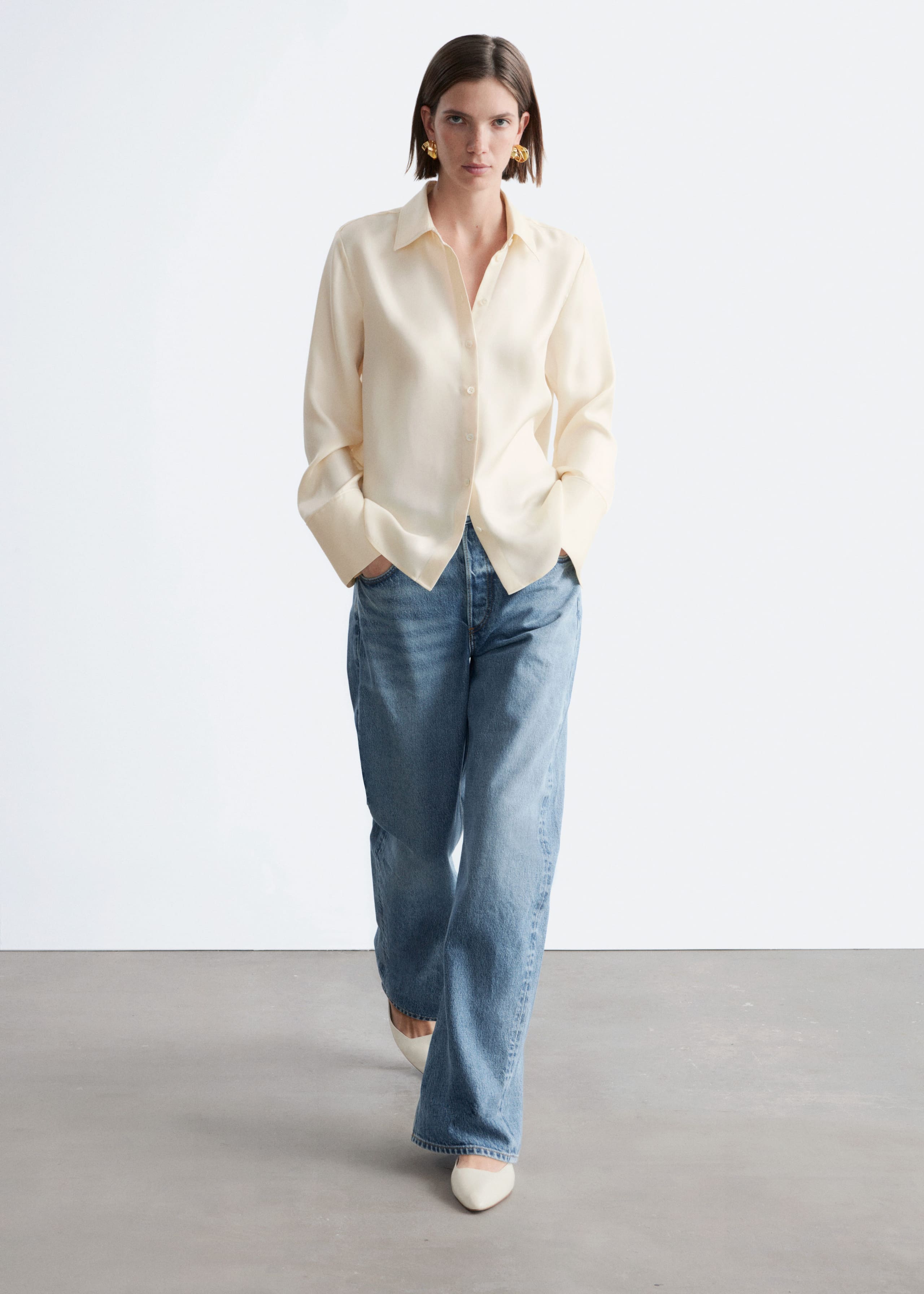 Image of Relaxed Silk Shirt